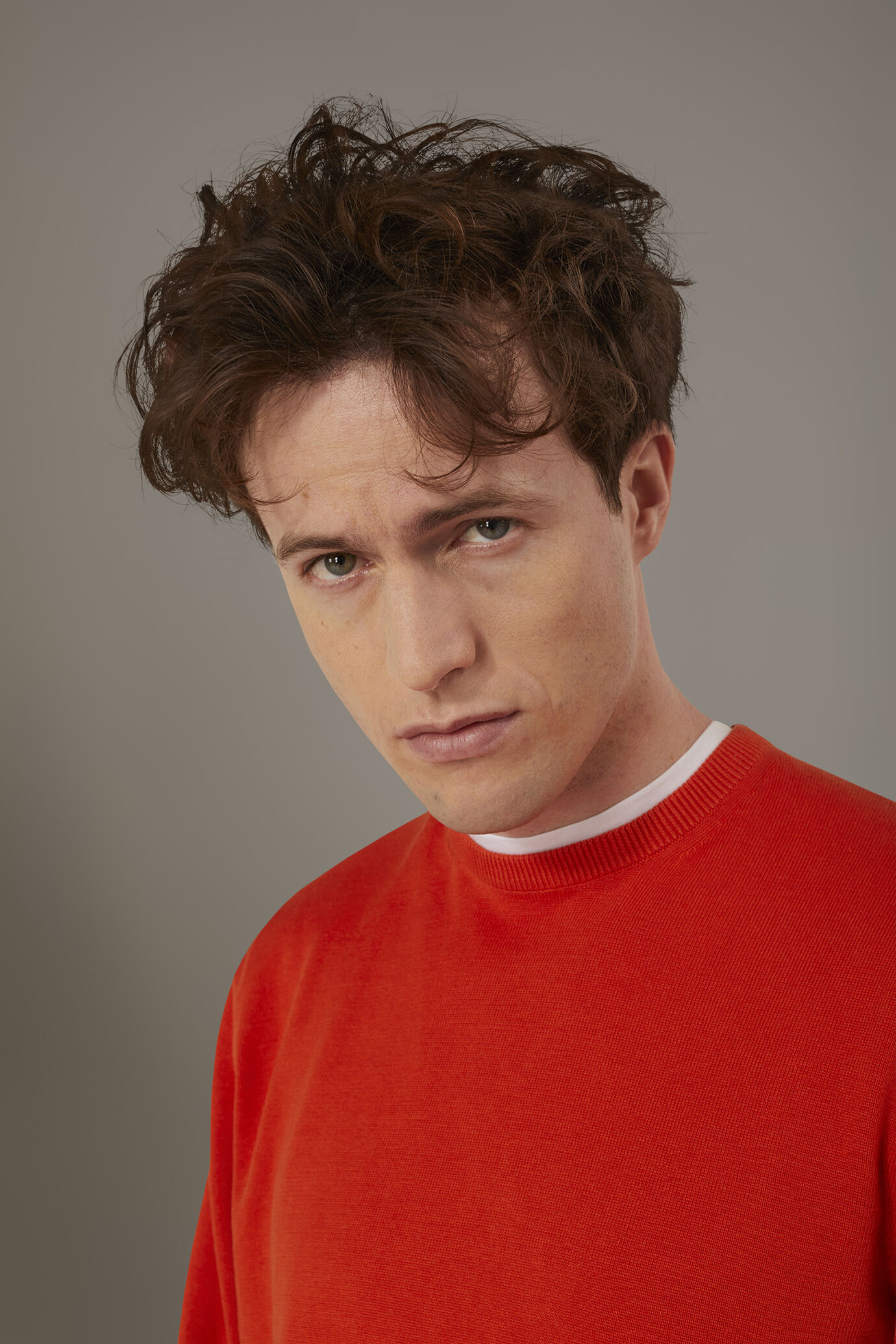 Maglia girocollo 100% cotone image number 1