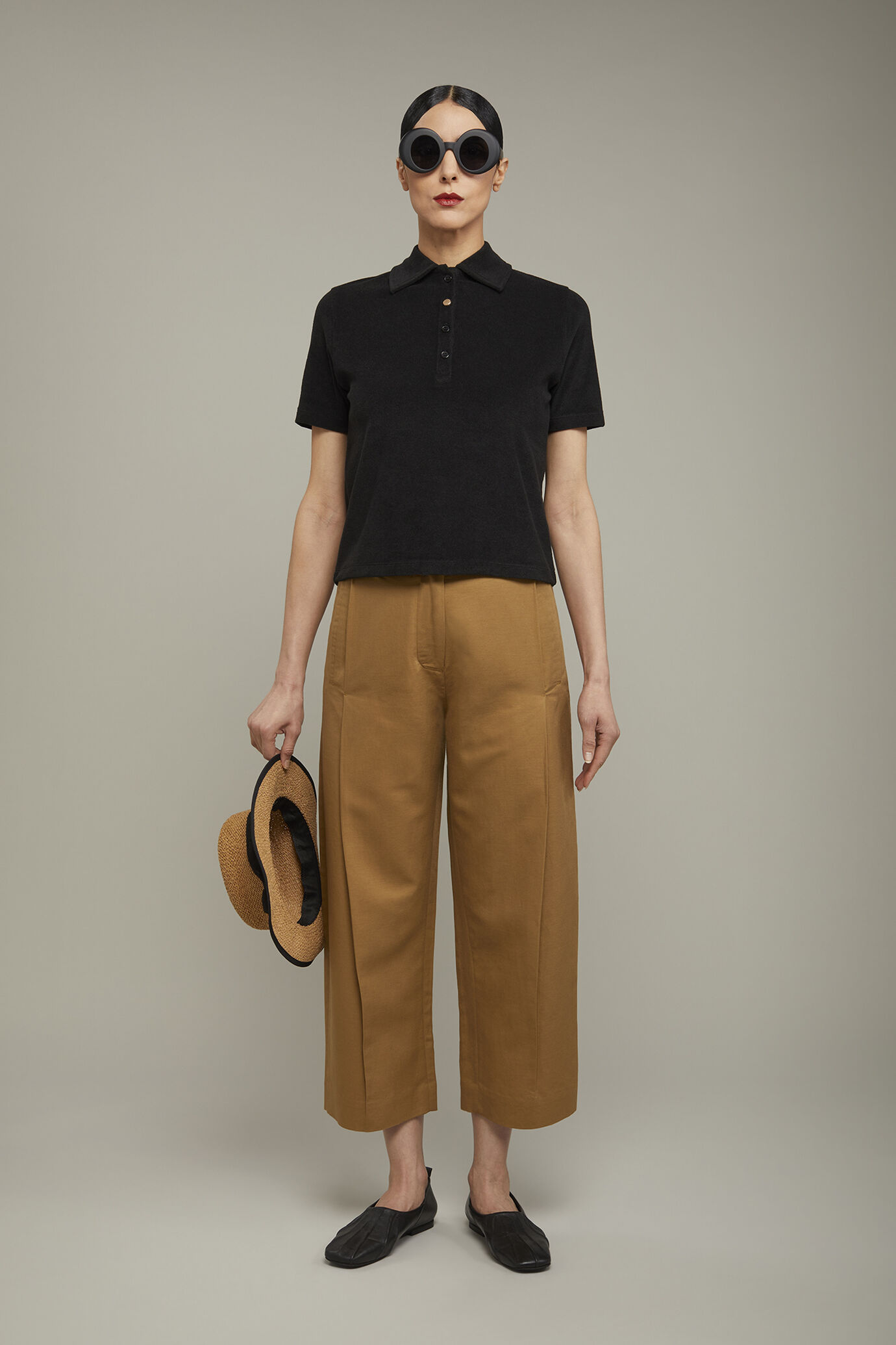 Polo donna manica corta regular fit image number 0