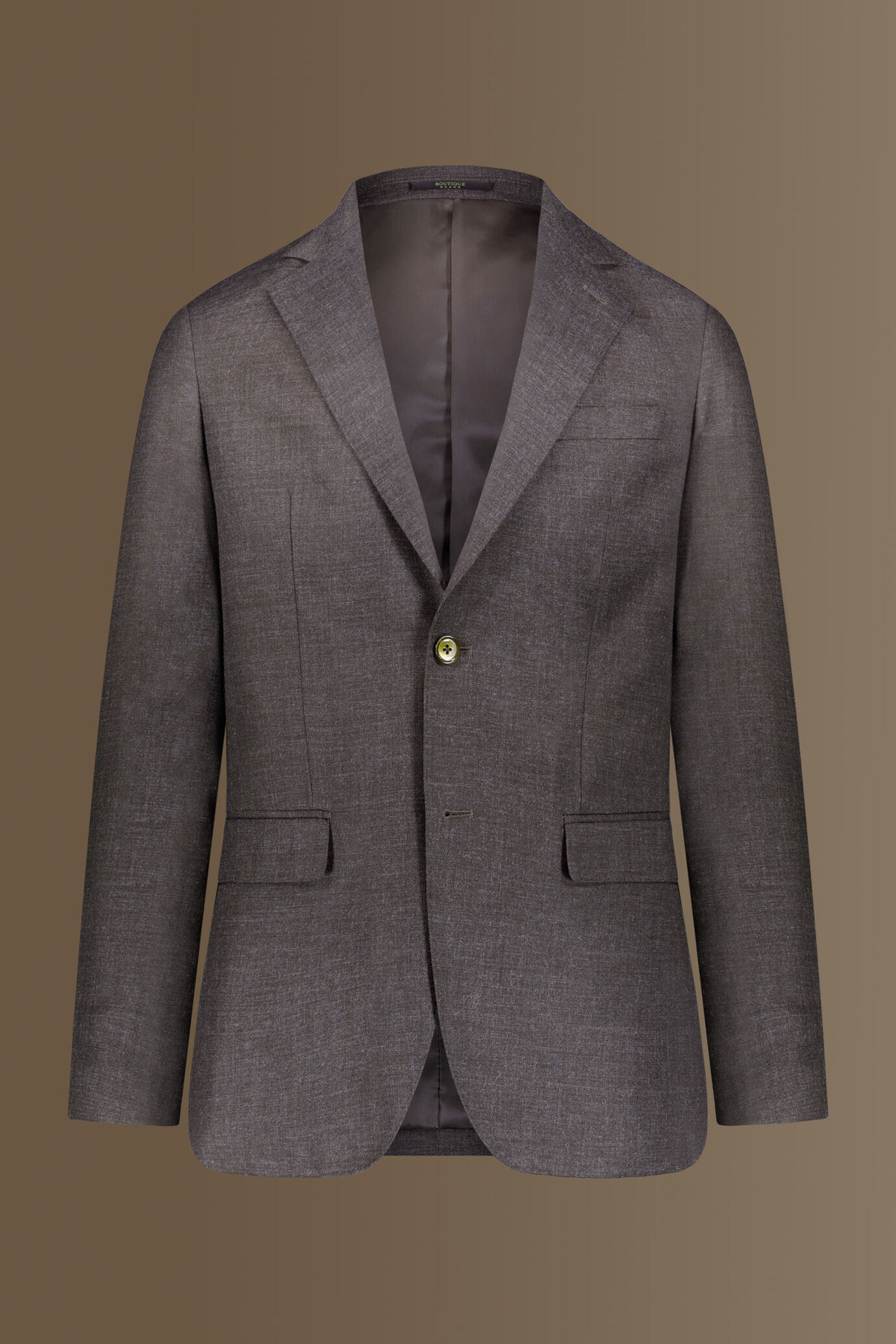 Single-breasted solid color suit with trousers with pinces image number 5
