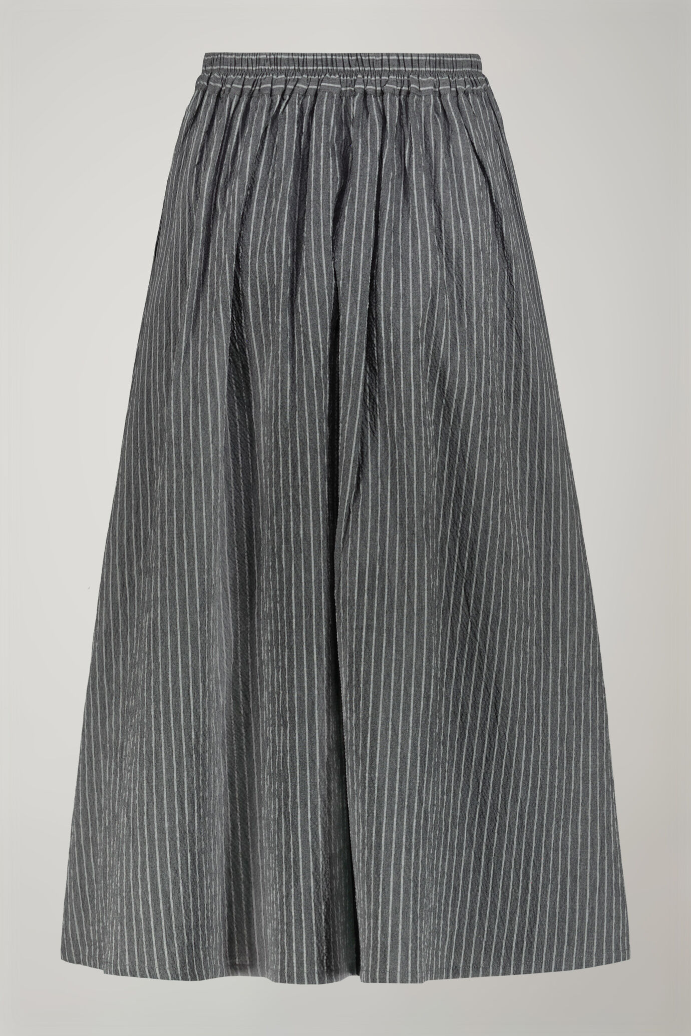 Women's pinstripe embossed cotton skirt regular fit image number 5