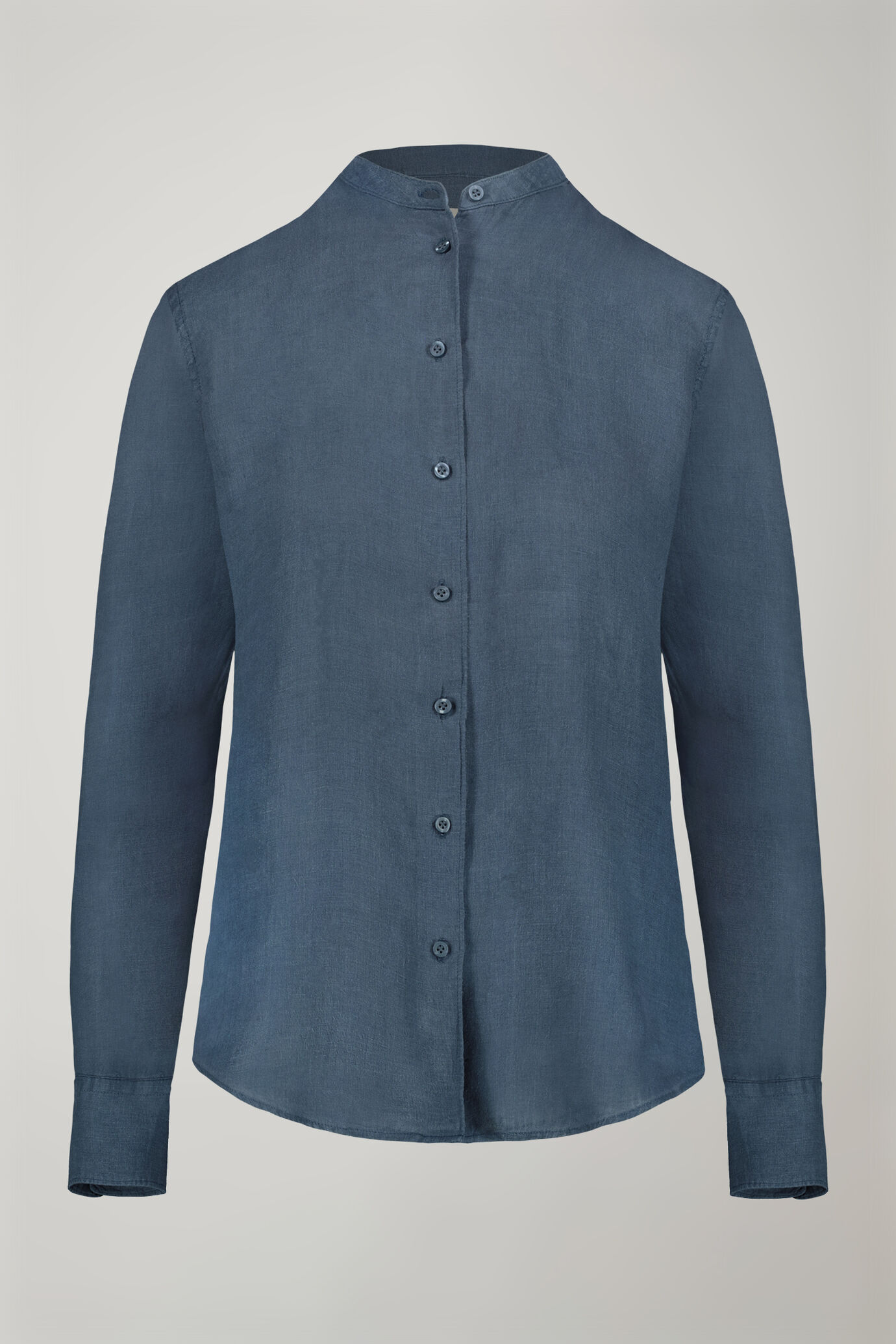 Camicia donna con collo coreano 100% lino image number 4