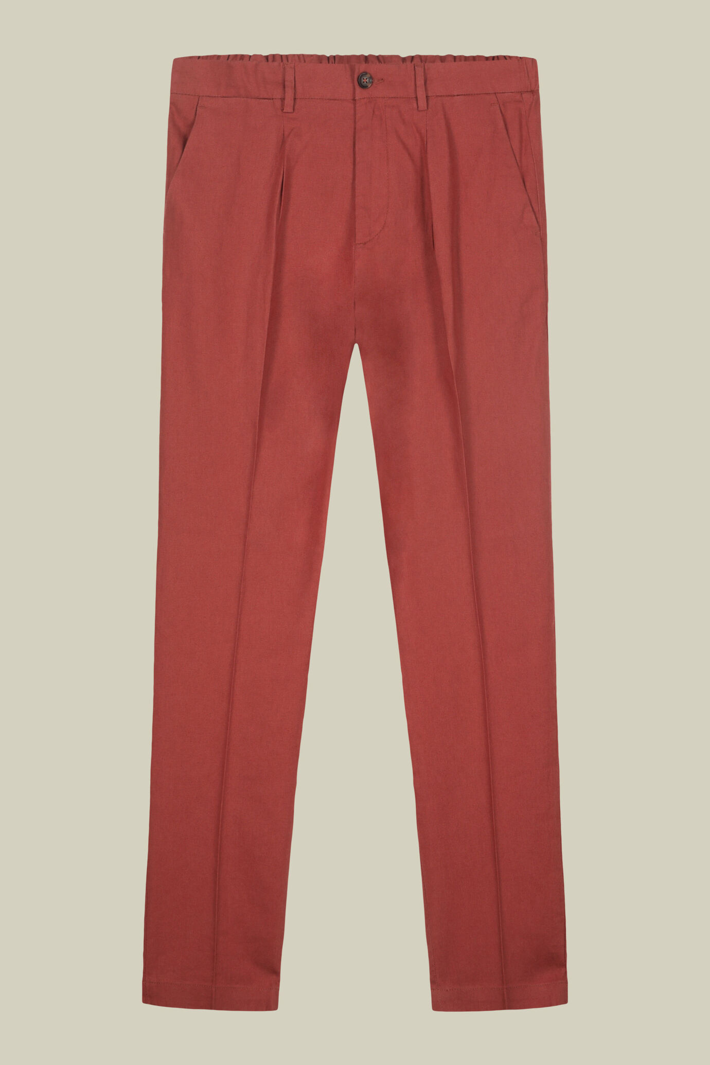 Men's trousers with two small pleats and elastane in the back waistband image number 4