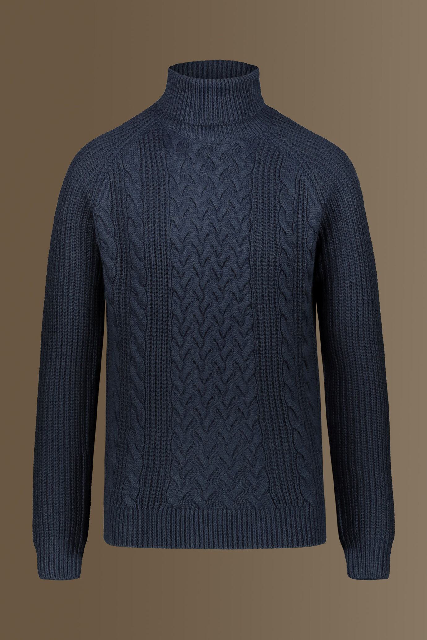 Turtle neck sweater wool blend raglan sleeves image number 0