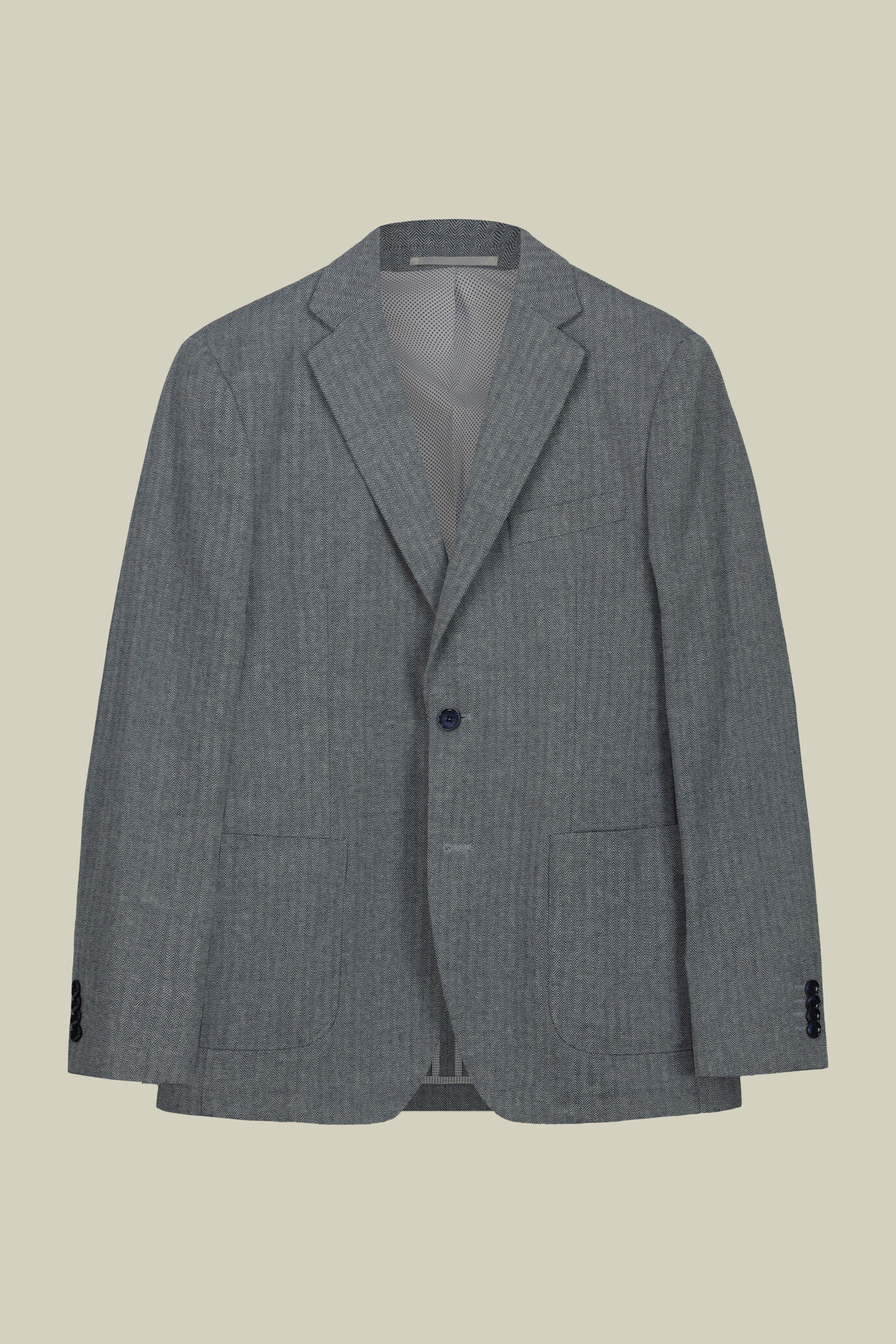 Veste homme à un bouton, motif chevrons image number 0