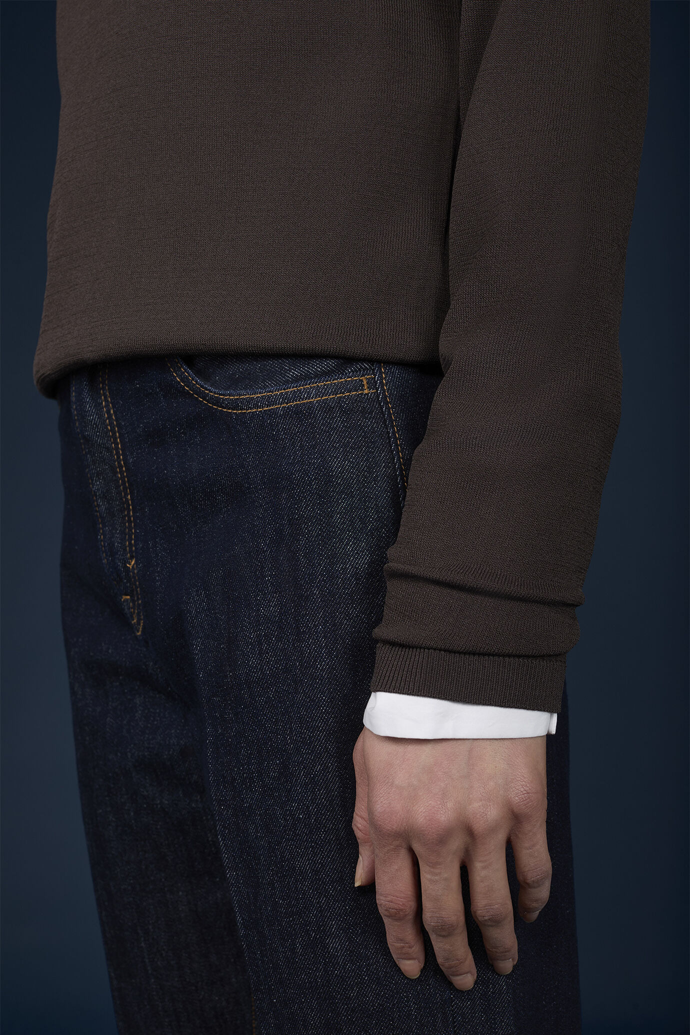 Langärmeliger Damen-Pullover mit Rundhalsausschnitt image number 3