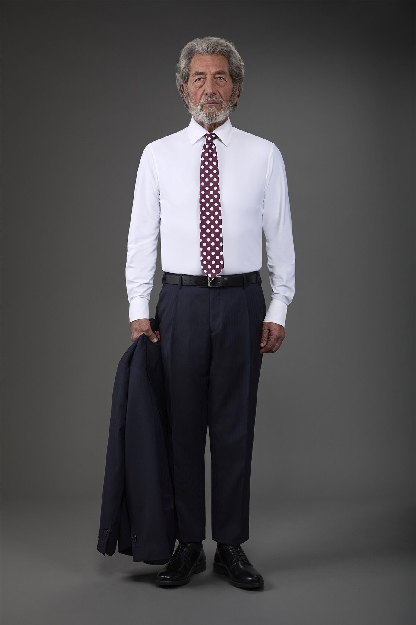 Camicia uomo stretch collo classico tessuto in nylon elasticizzato costruzione twill no-stiro image number 2