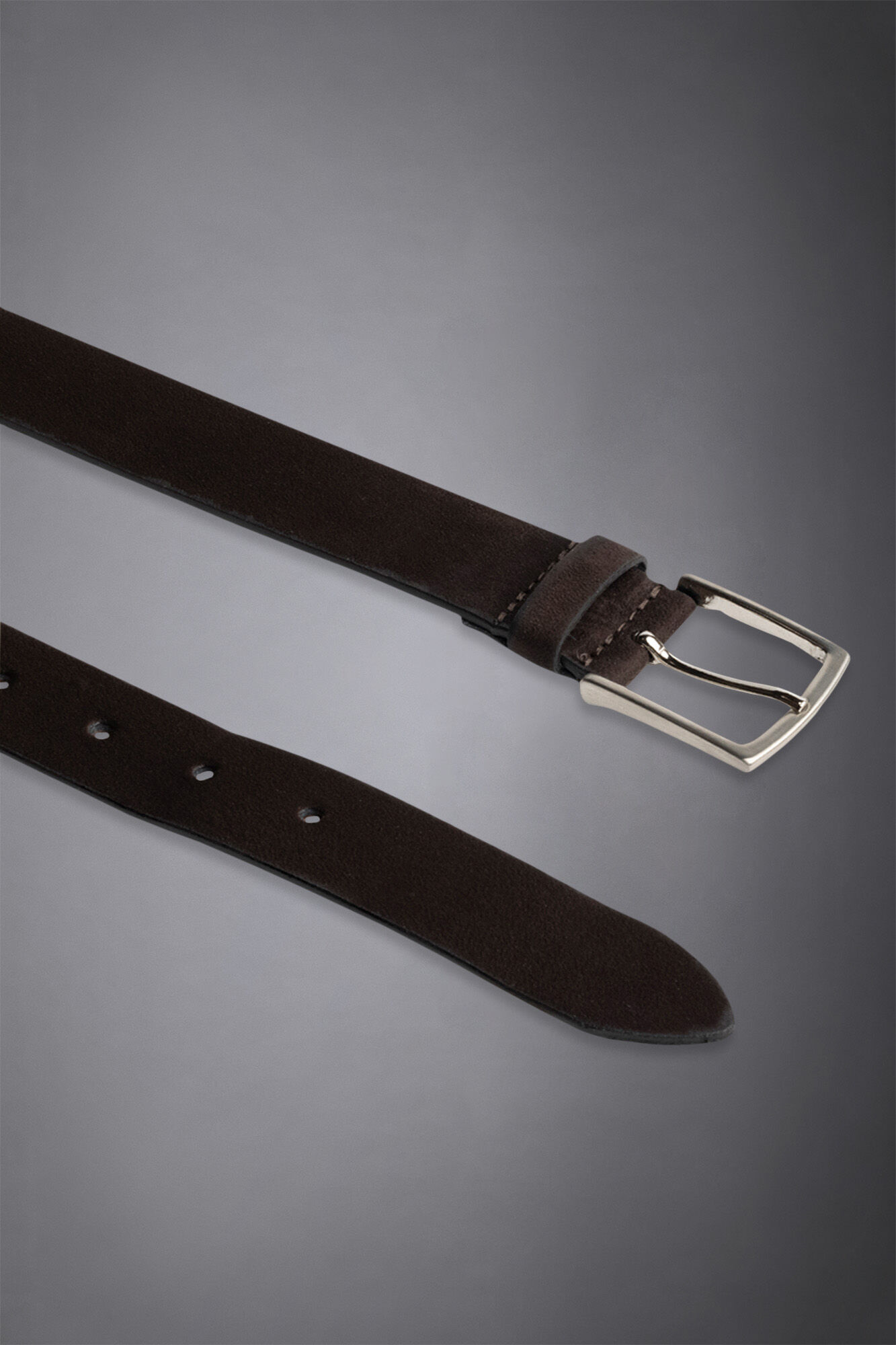 Men's belt covered in embossed leather made in italy