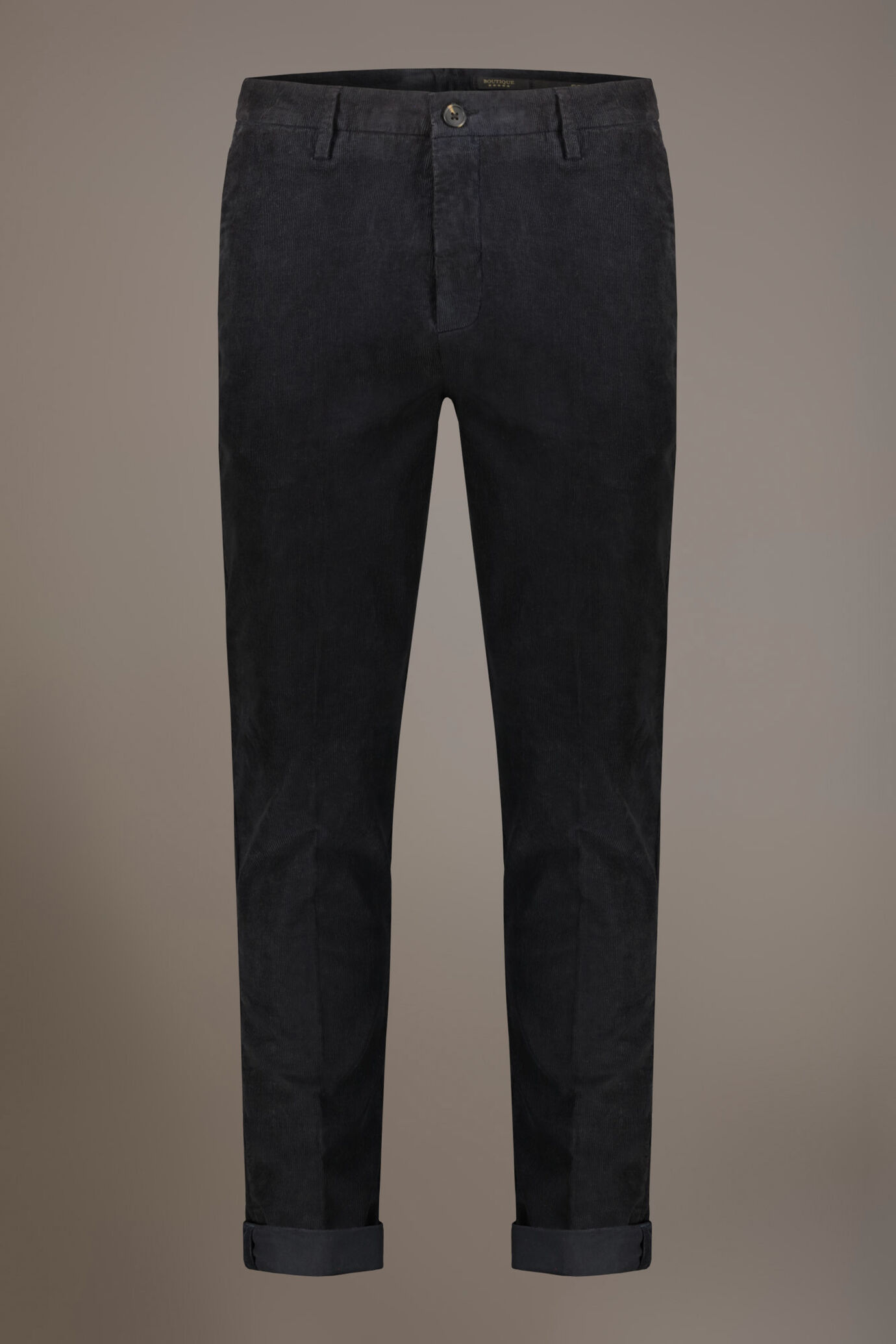 Pantalone chino regular fit tessuto velluto a coste image number 5