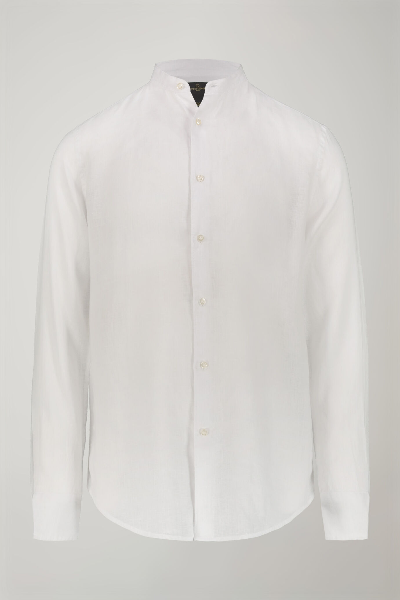 Men’s casual shirt with Korean collar 100% linen comfort fit image number 4