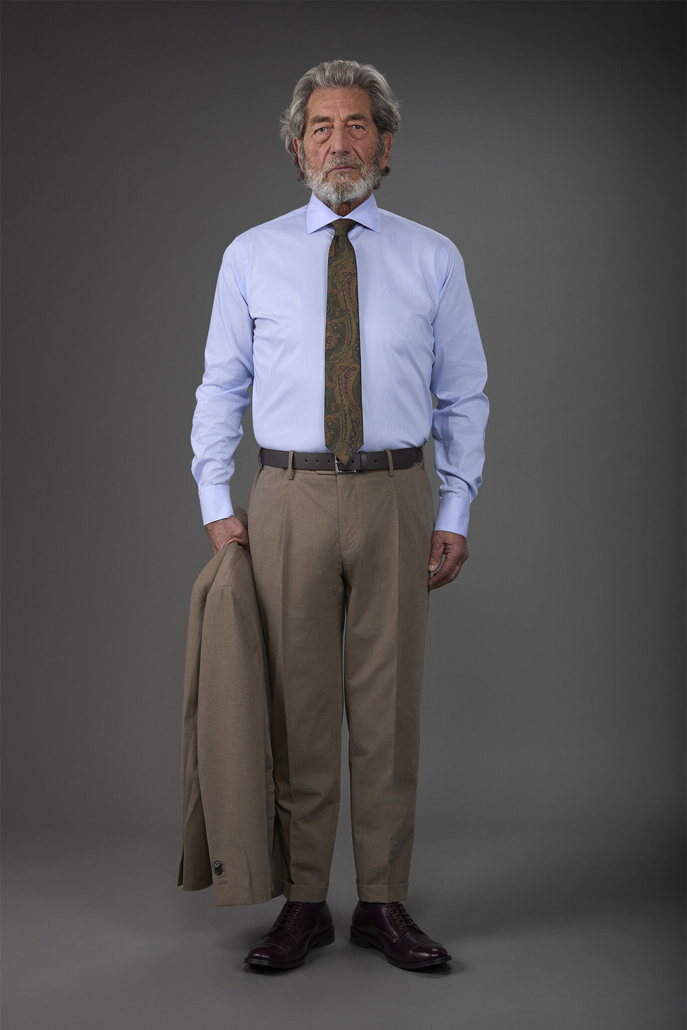 Chemise pour homme à col classique micro-crêpé convenant aux boutons de manchette image number 2