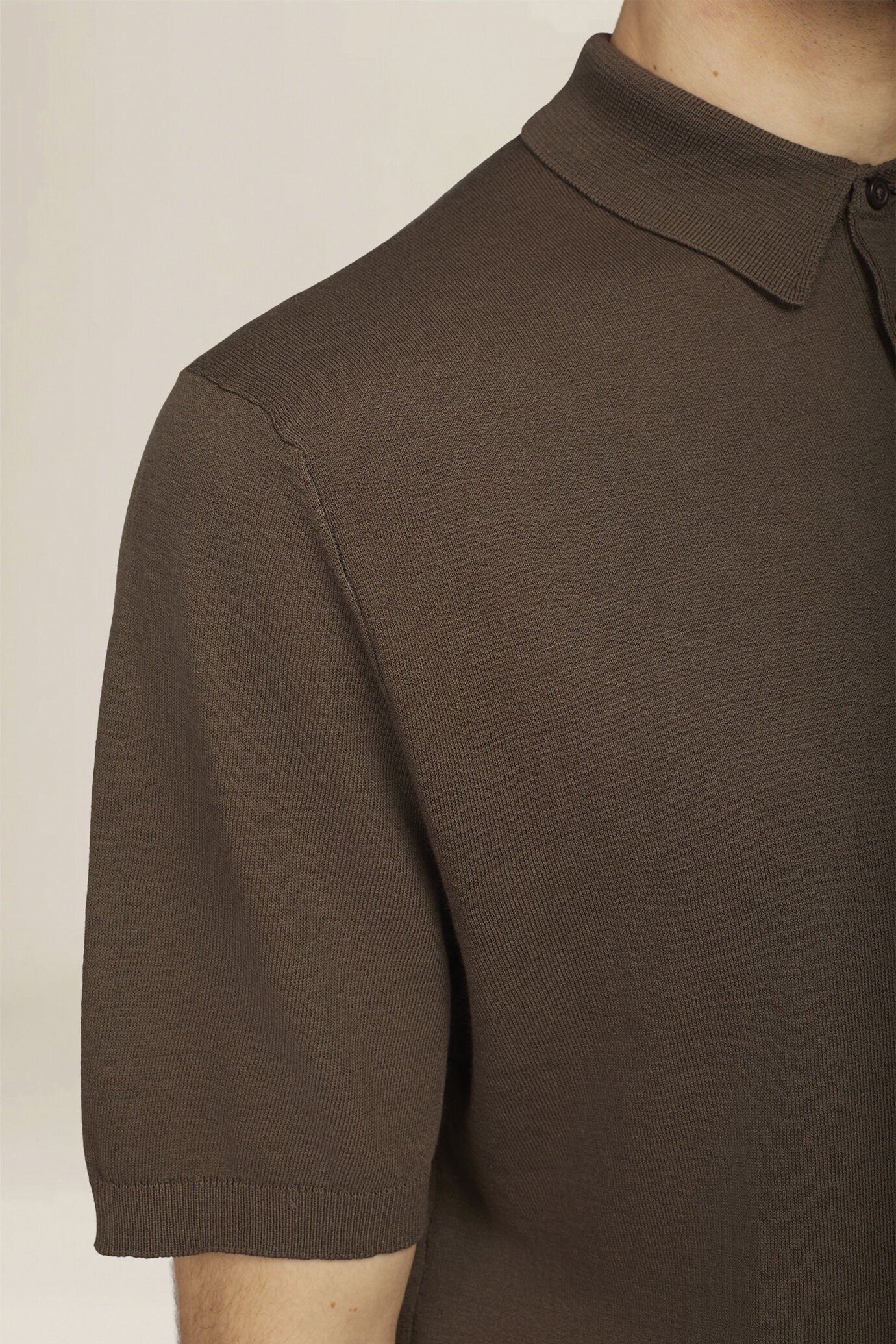 Polo uomo a maglia in 100% cotone regular fit image number 3