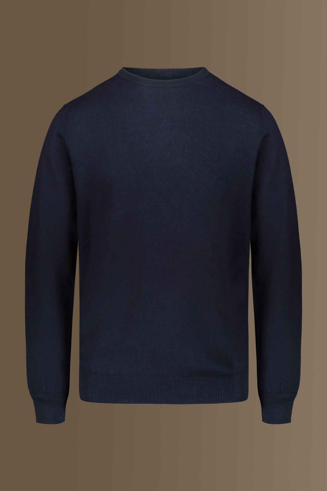 Round neck sweater 100% cotton image number 0