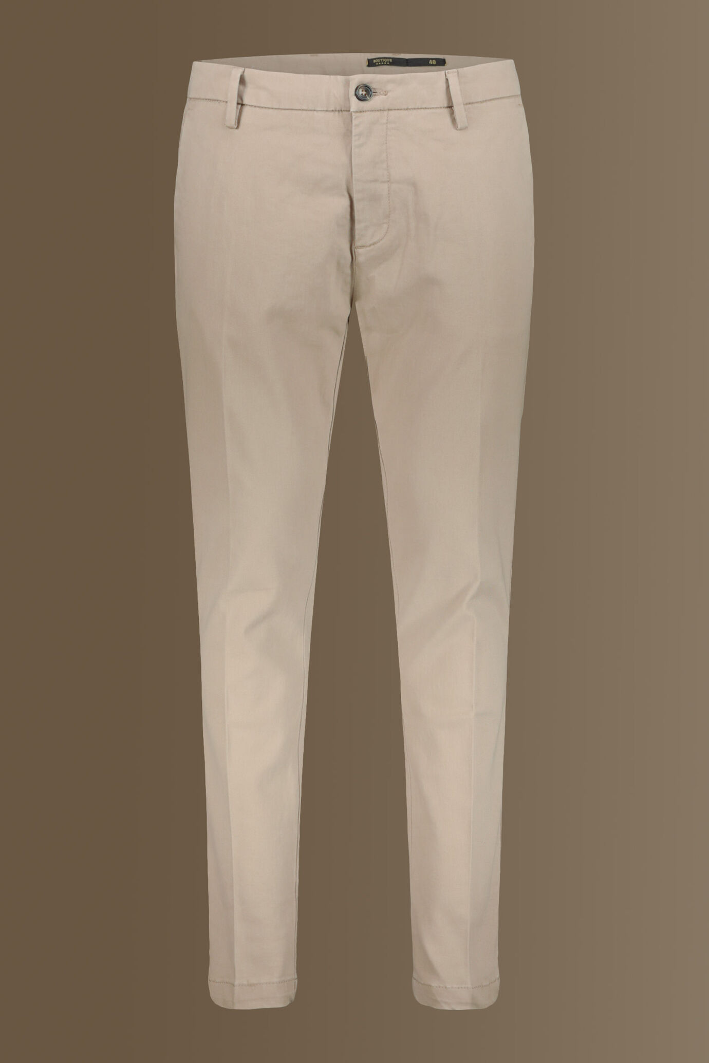 Pantalone classico chino twill elasticizzato image number 4