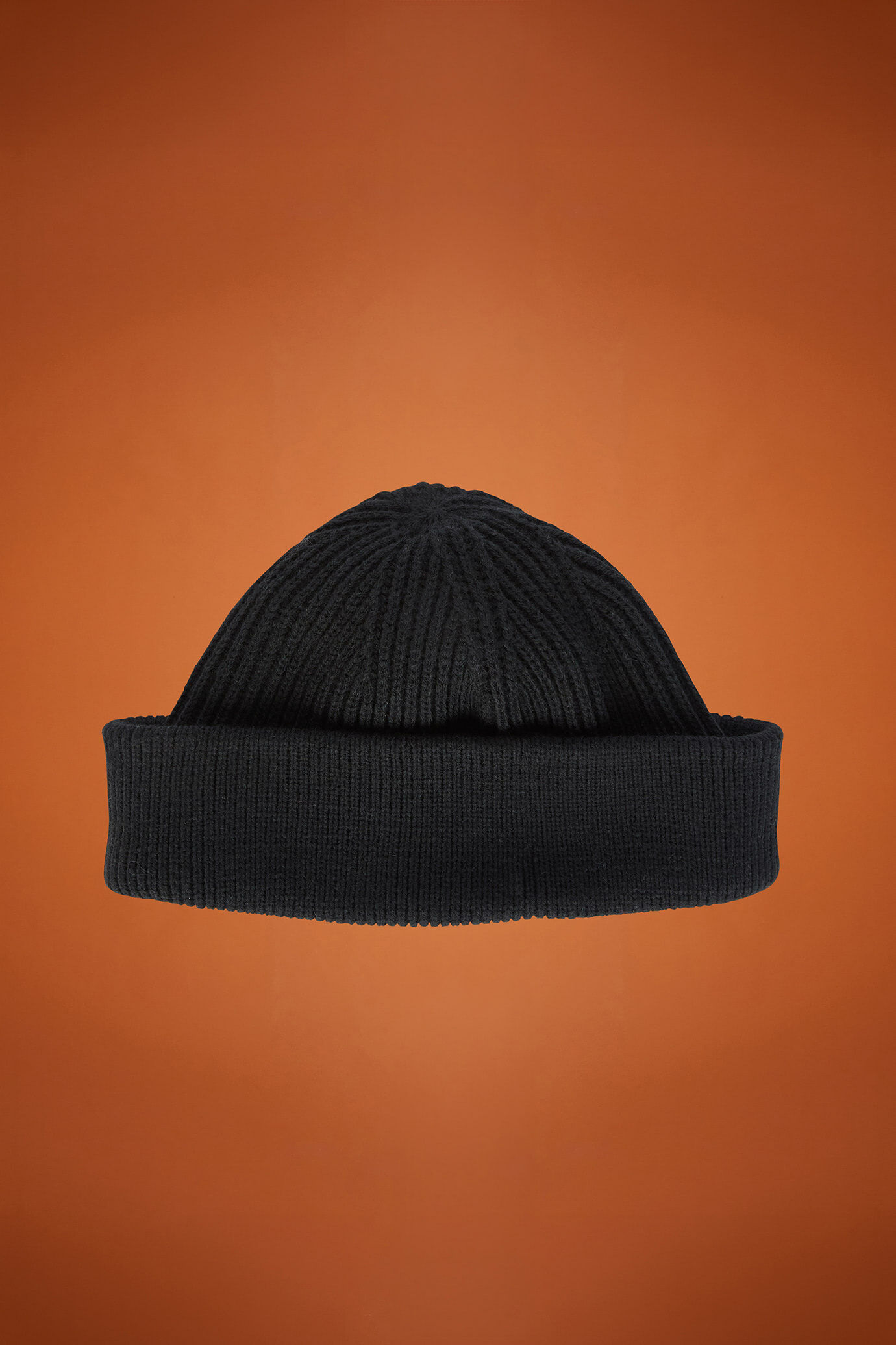 Rippenstrickmütze für Herren