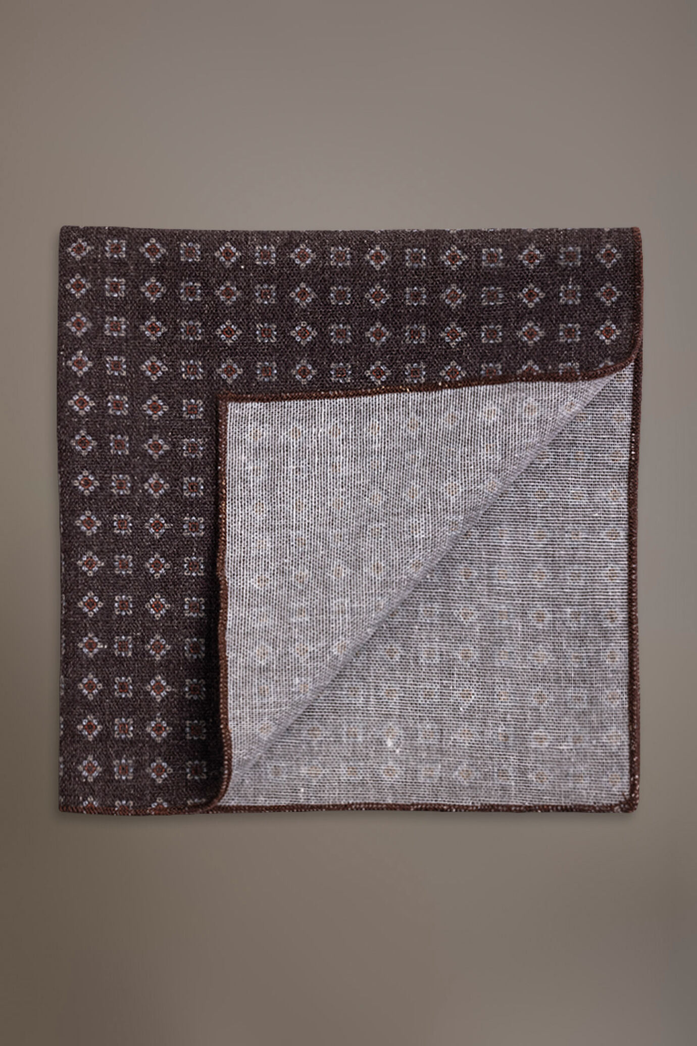 Linen blend pochette fancy design image number 0