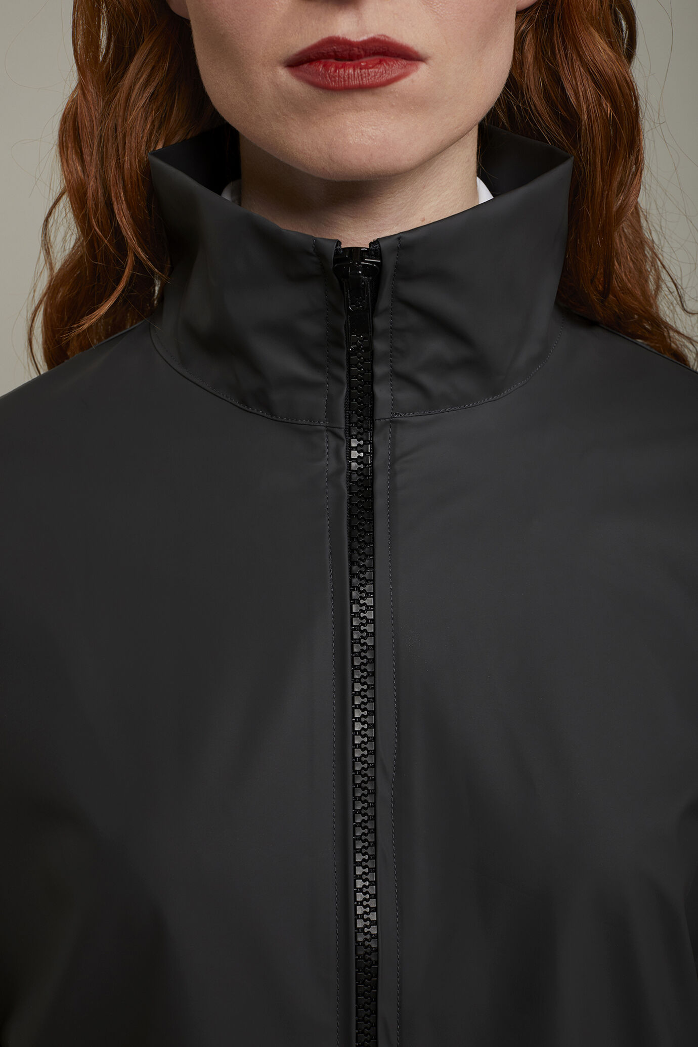 Women’s technical jacket with zip regular fit image number 3