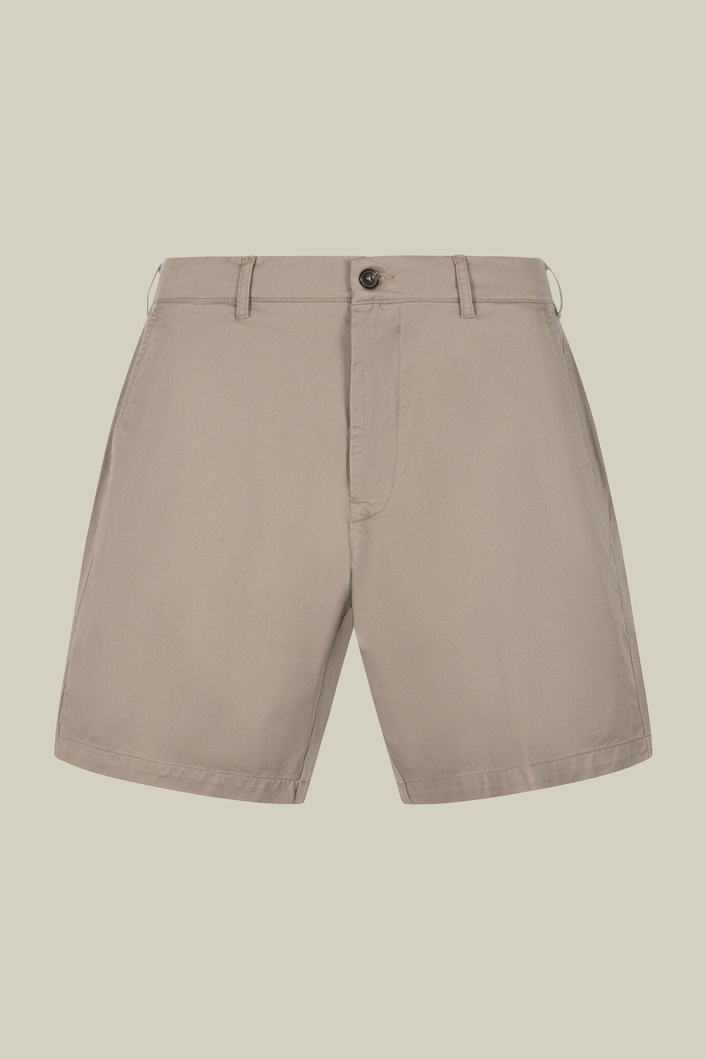 Bermuda uomo classico in cotone twill regular fit