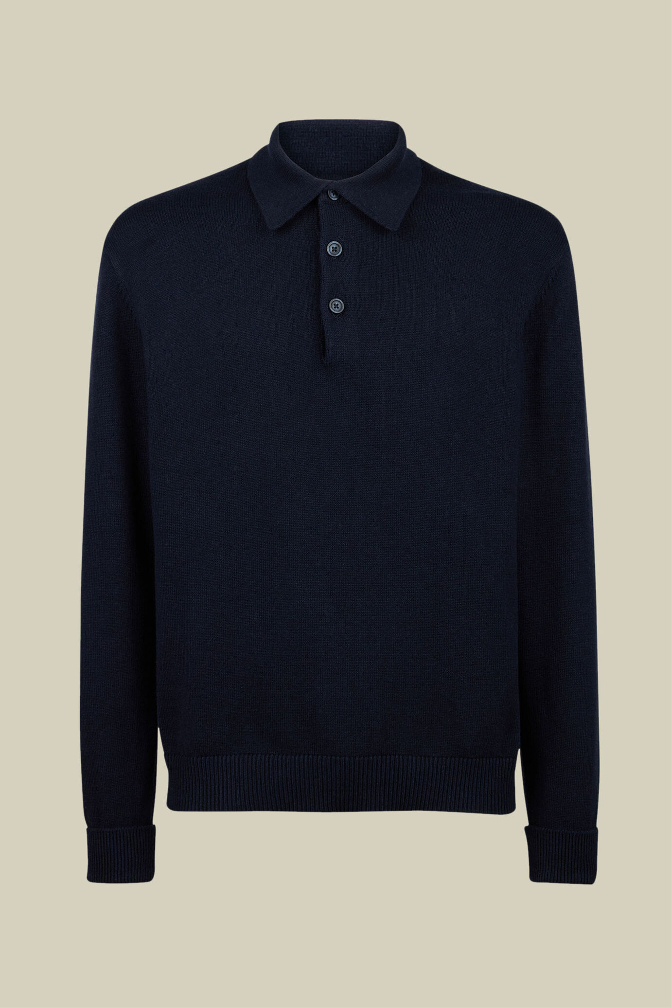 Herren-Polo aus Wolle und Baumwolle in normaler Passform image number 4