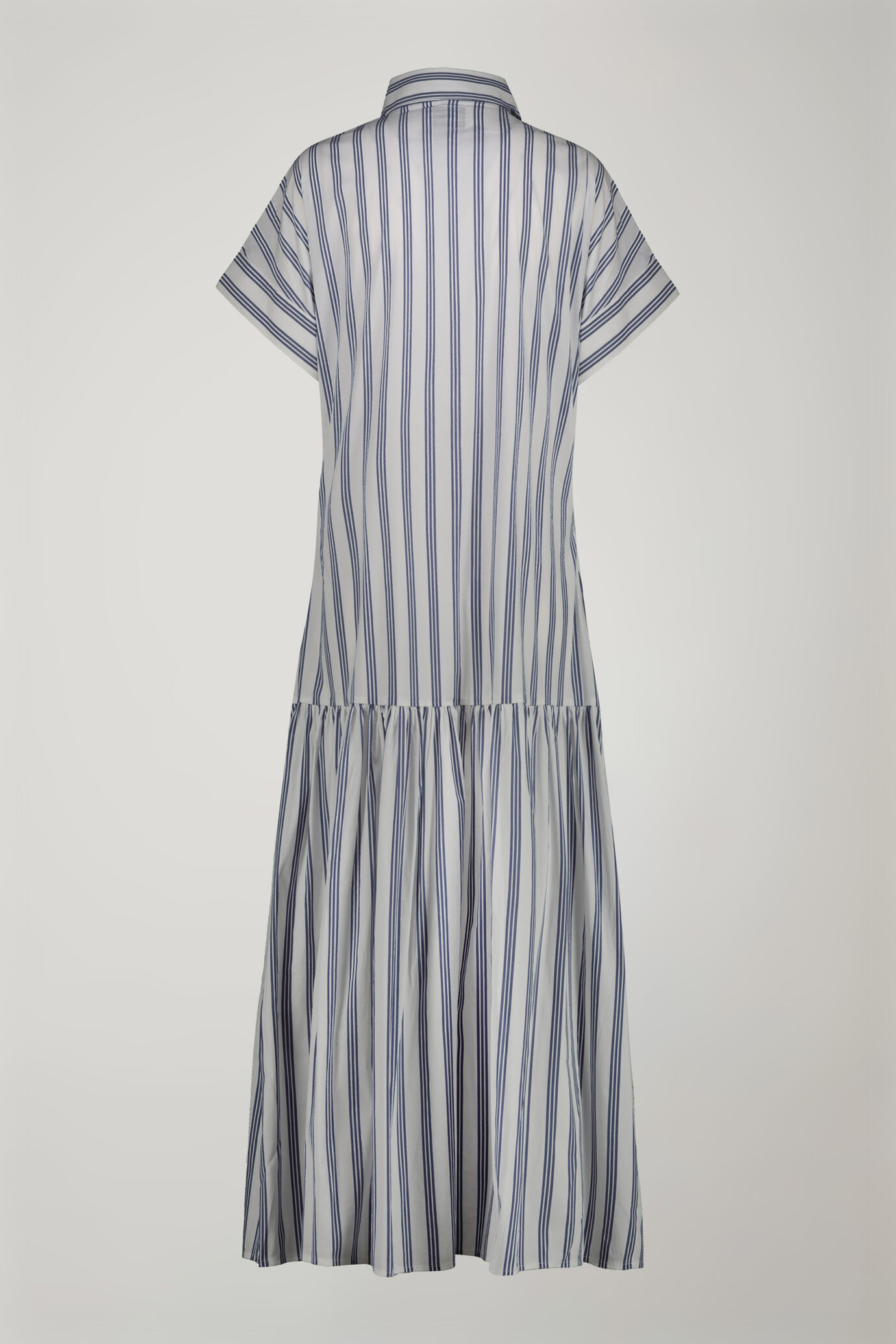 Robe femme en coton stretch &agrave; motif ray&eacute; coupe r&eacute;guli&egrave;re image number 5