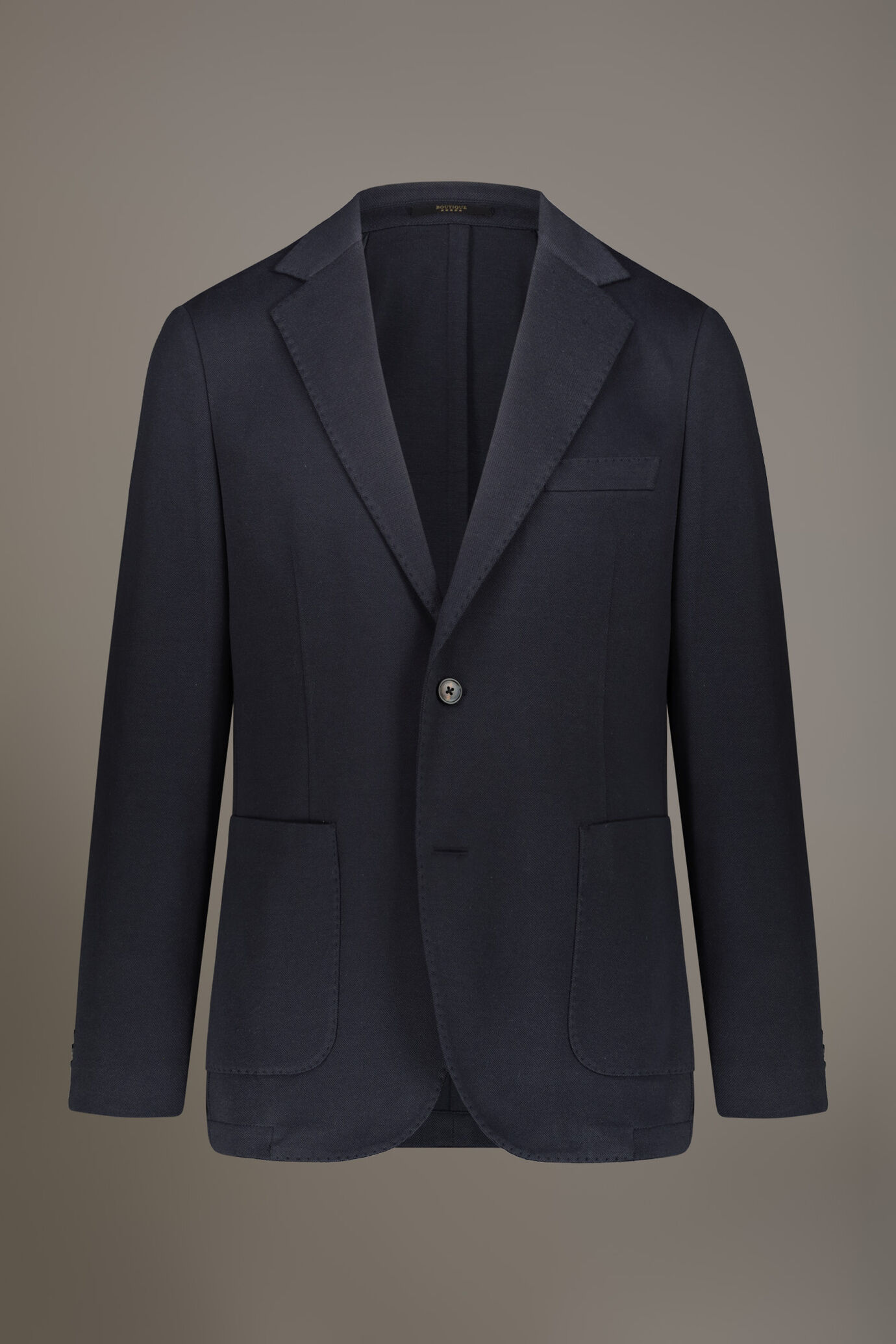 Giacca monopetto tessuto jersey misto cotone image number 5