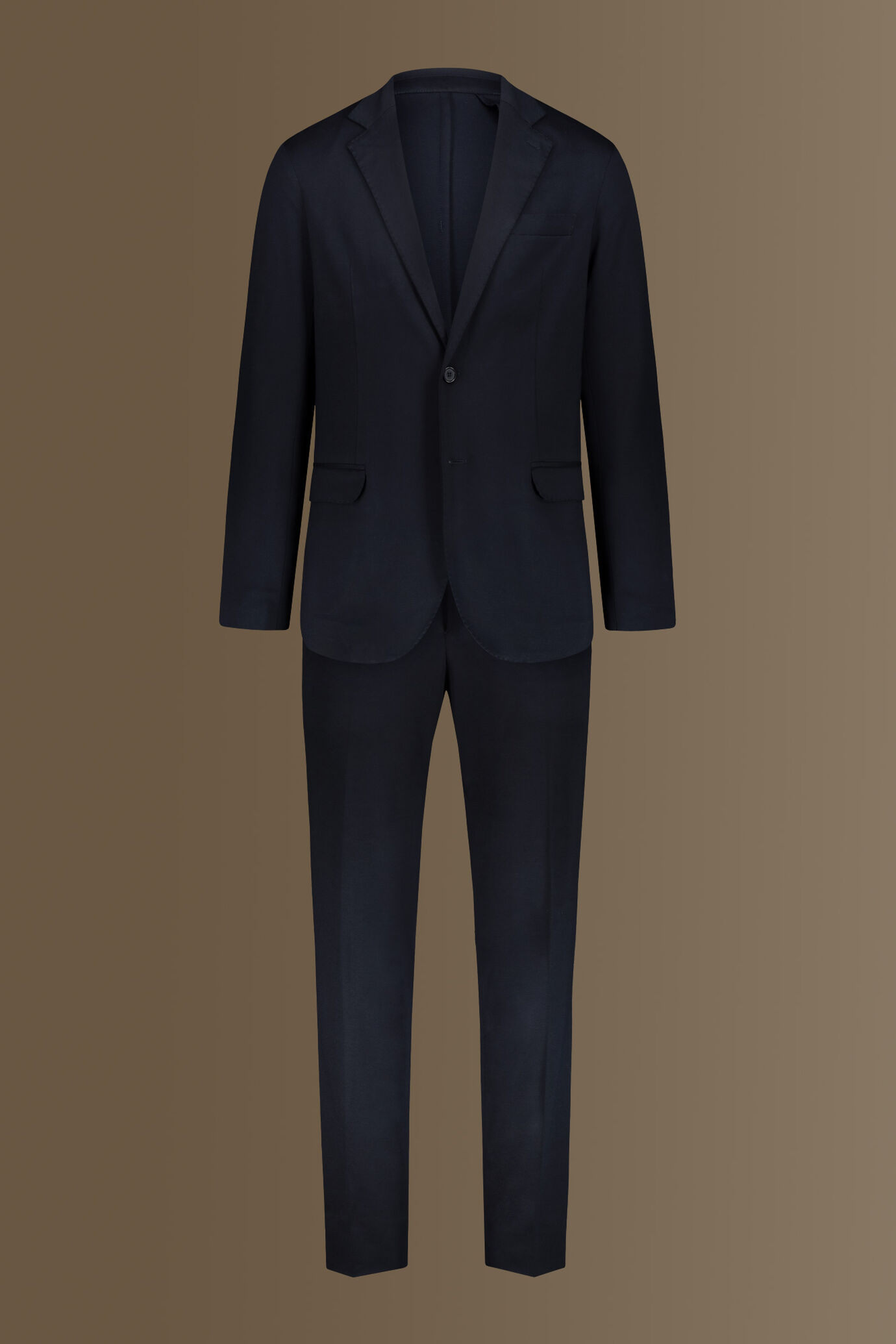 Abito monopetto uomo con pantalone senza pinces tessuto jersey image number 9
