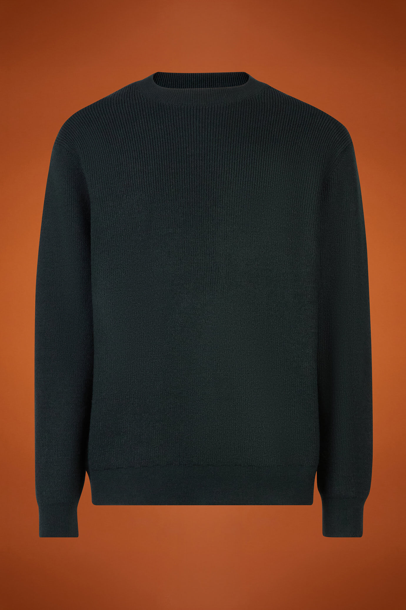 Pull homme, col rond, en côtes anglaises, coupe classique image number 4