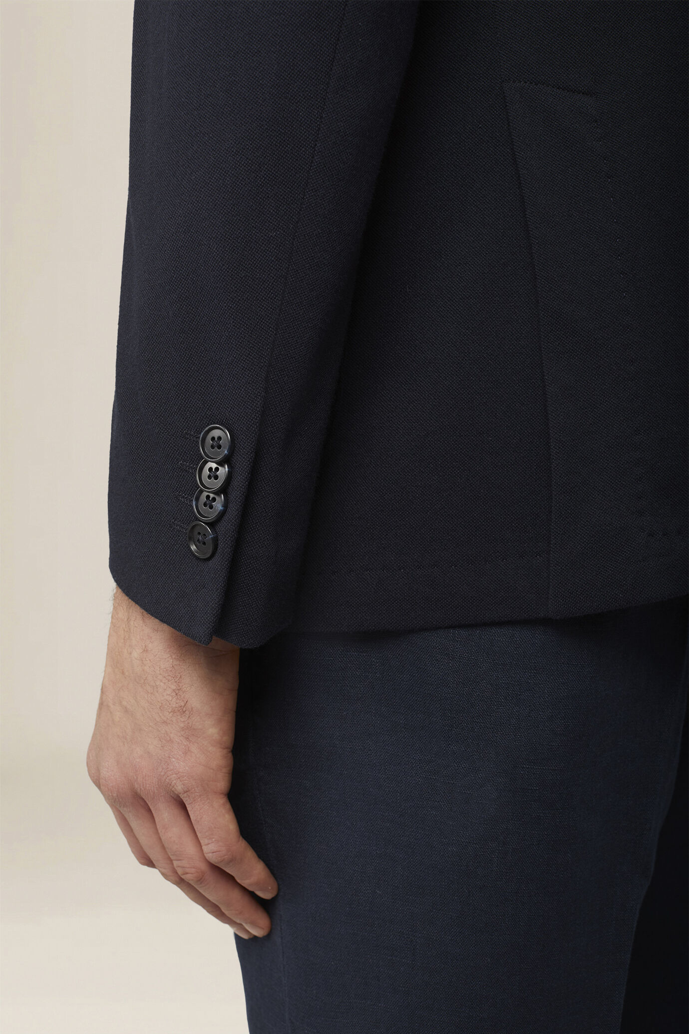 Veste homme &agrave; simple boutonnage, sans doublure, coupe classique image number 3