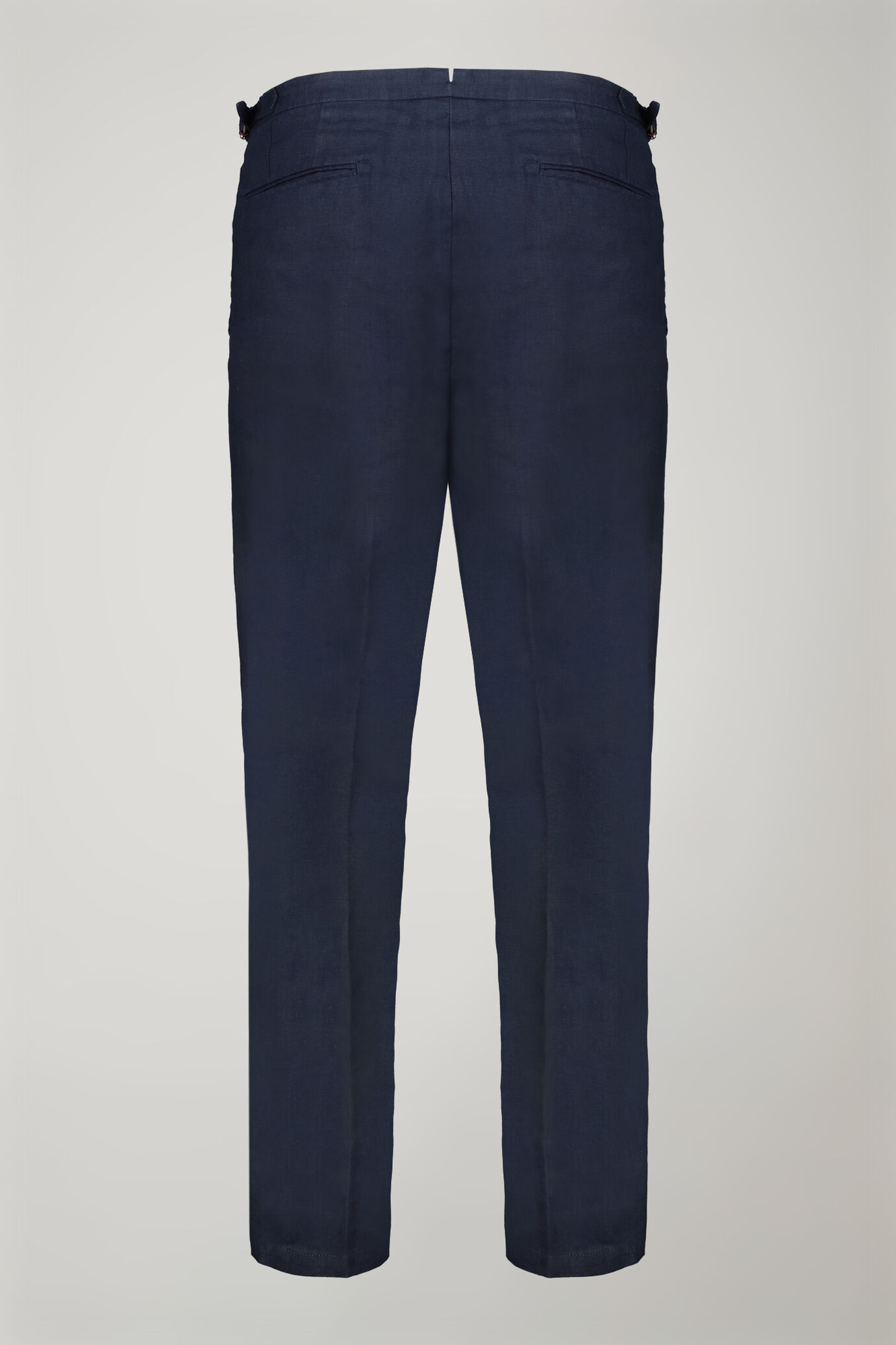 Men's classic pants regular fit herringbone fabric construction image number 5