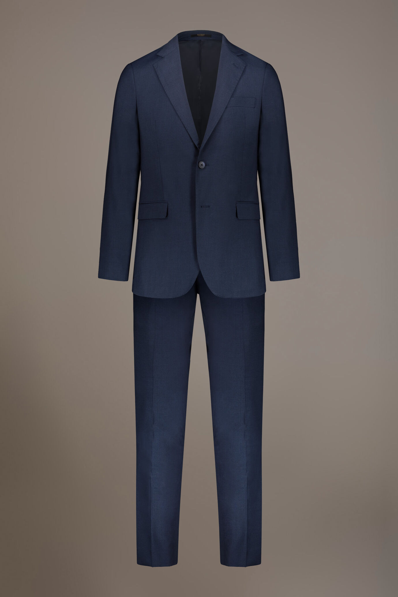 Regular fit single-breasted suit in micro pied de poule fabric image number 9
