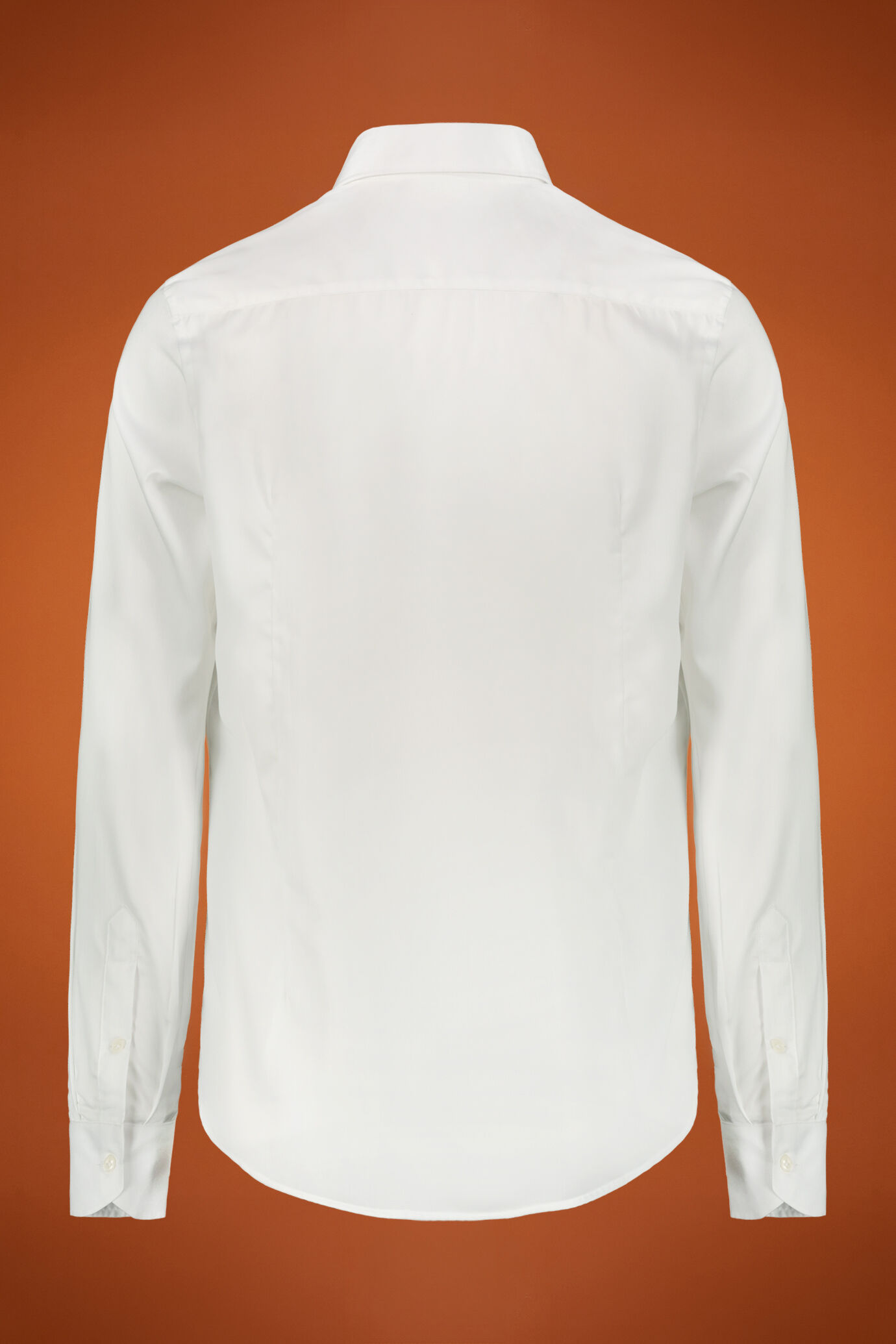Camicia uomo collo classico 100% cotone tessuto armaturato tinta unita regular fit image number 1