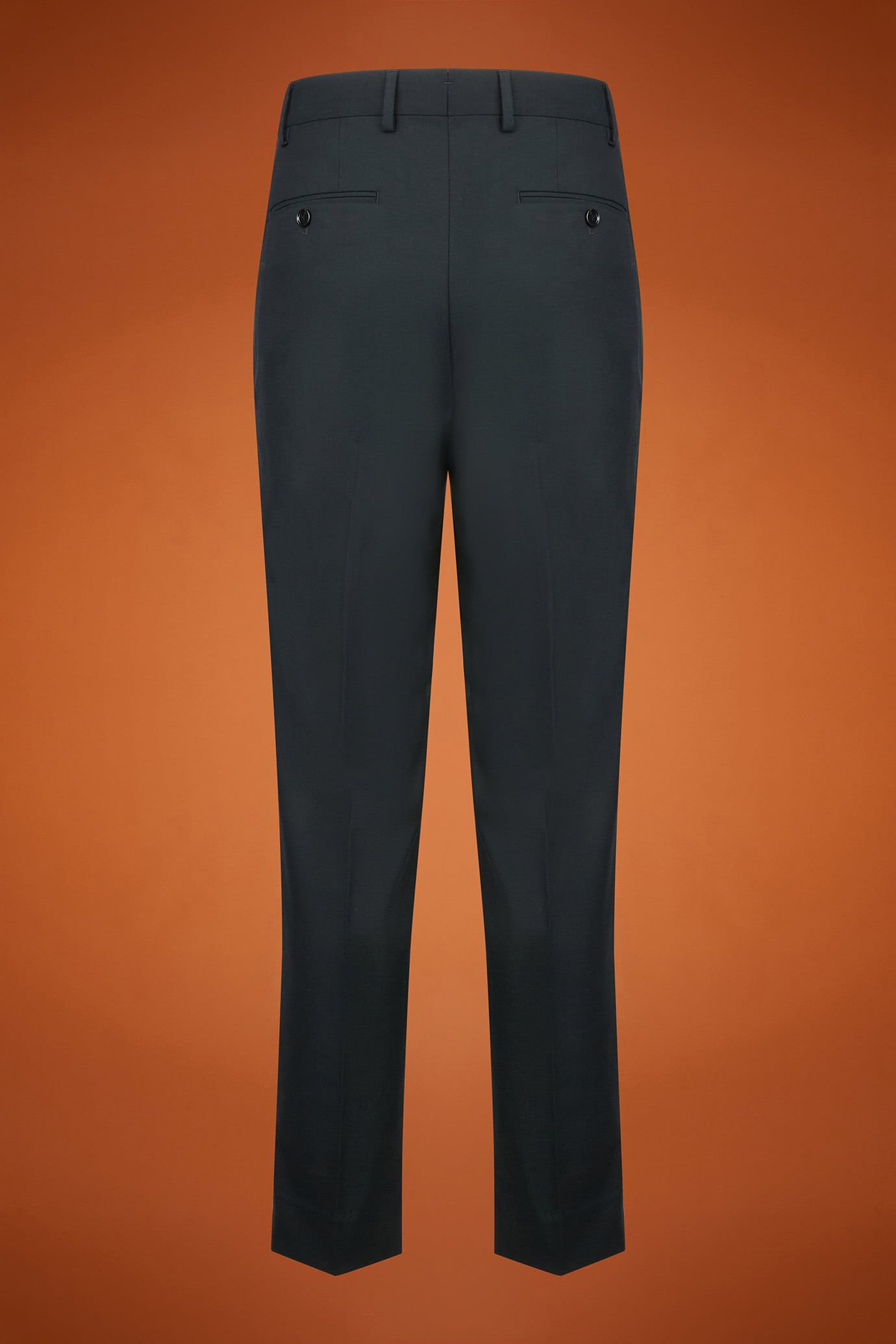 Einreihiger Herrenanzug in normaler Passform aus einfarbigem Stoff image number 7