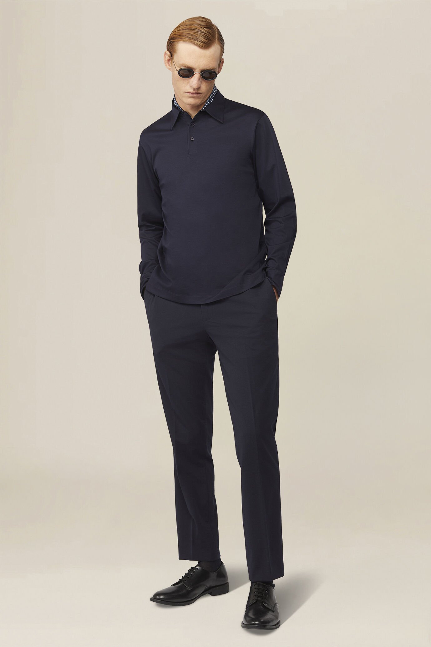 Men's polo shirt in 100% cotton, regular fit image number 1