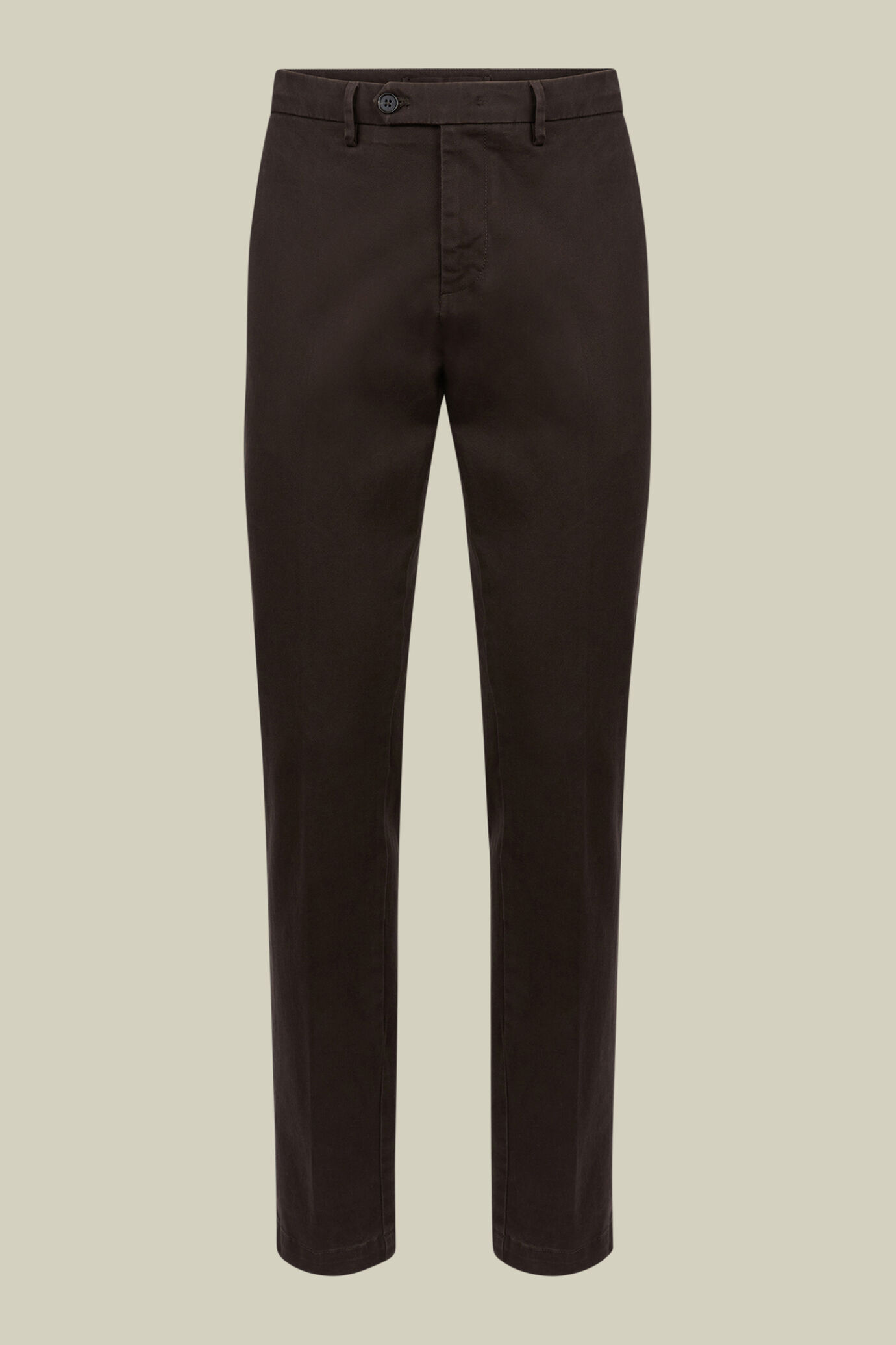 Pantalone classico uomo chino in twill perfect fit image number 0