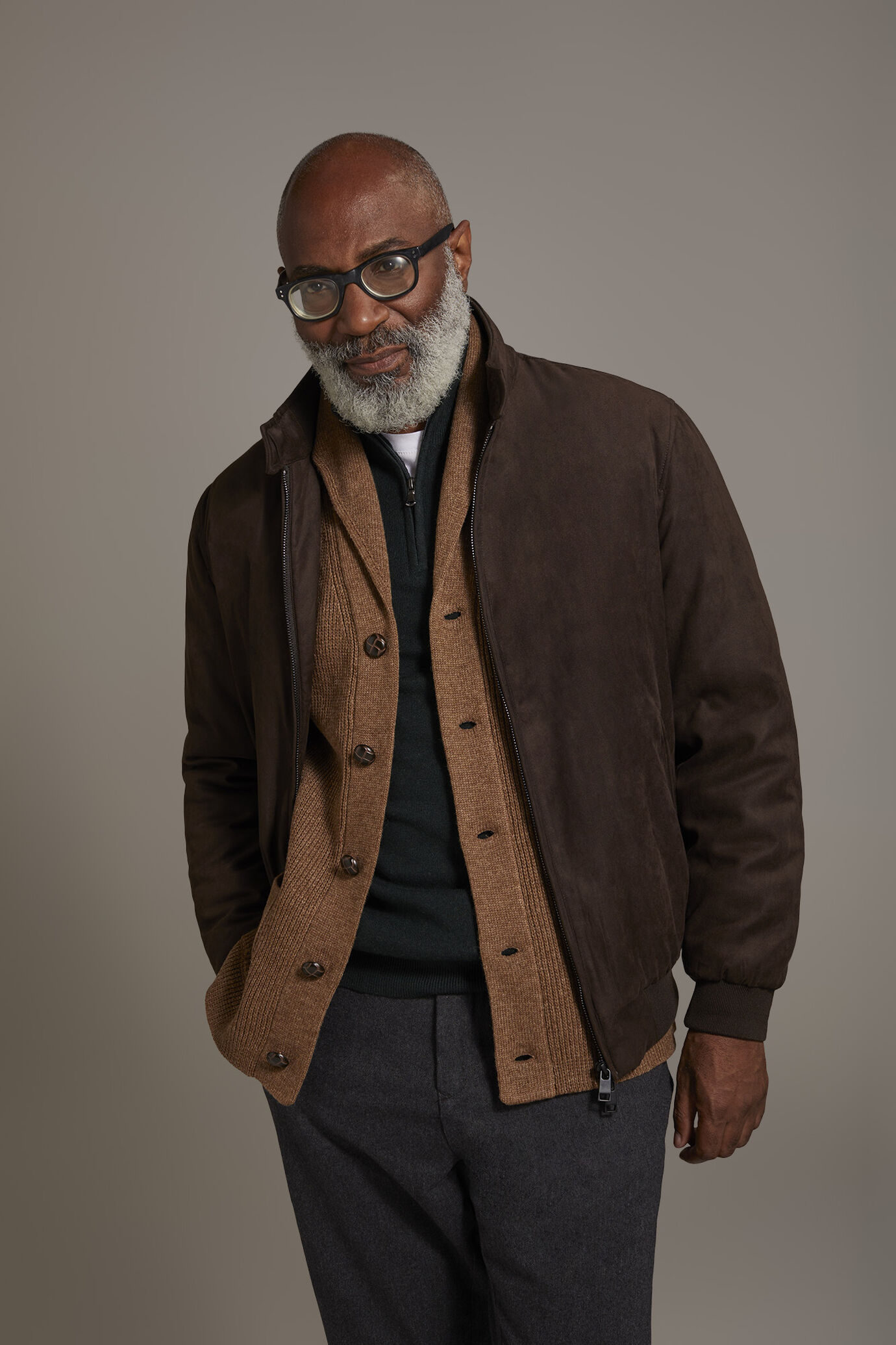 Ecosuede padded jacket image number 1