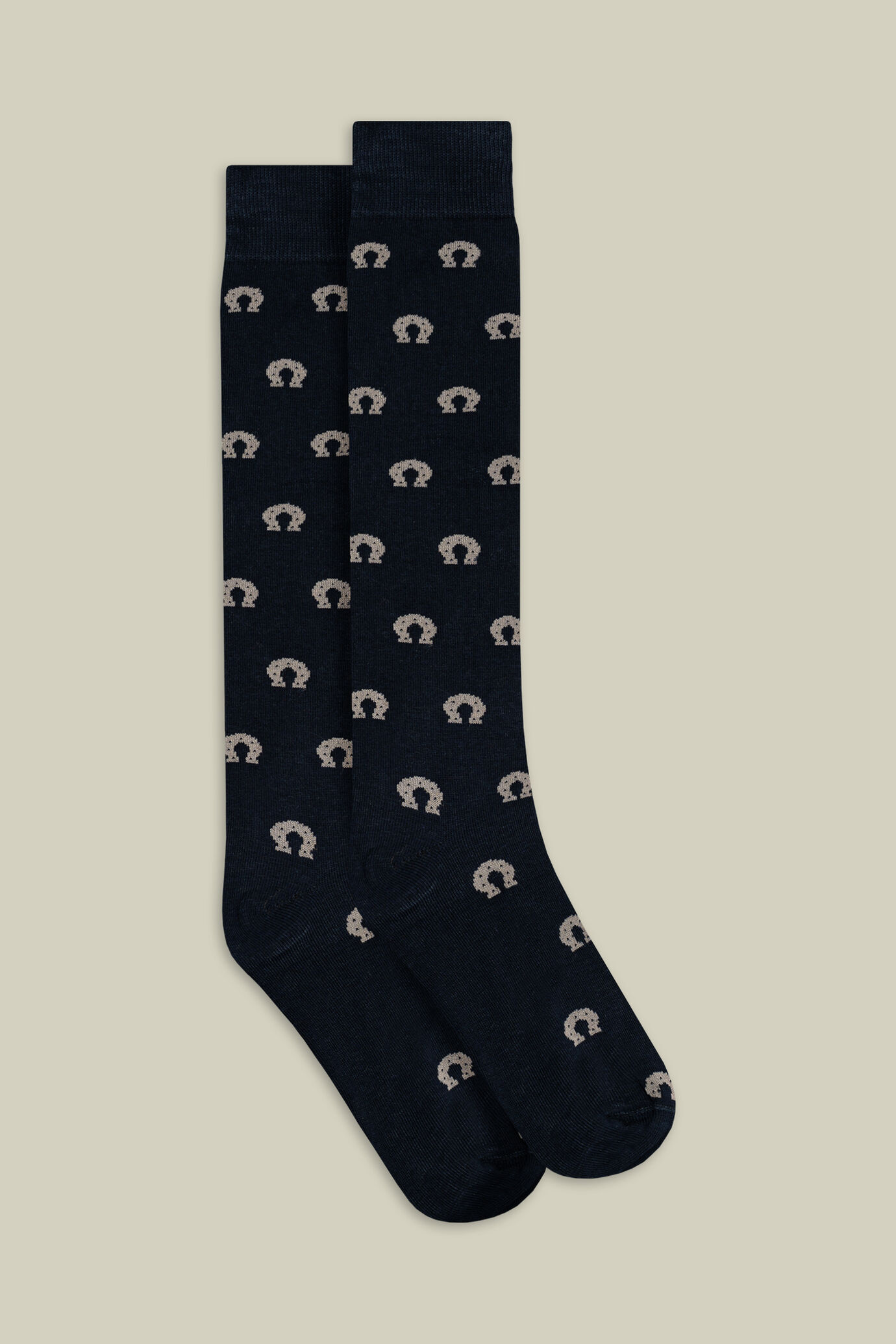 Chaussettes pour homme en tricot ras avec motif fer à cheval