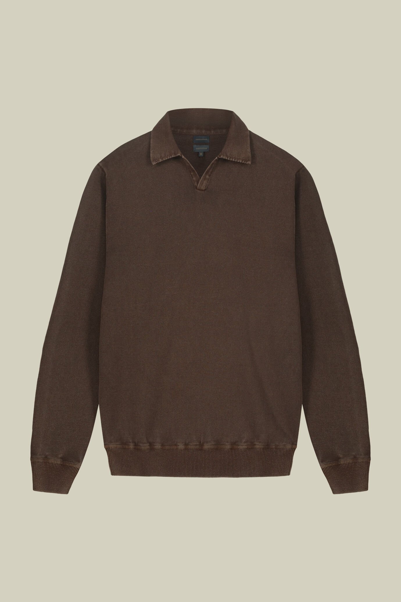 Maglia polo uomo a manica lunga 100% cotone image number 4