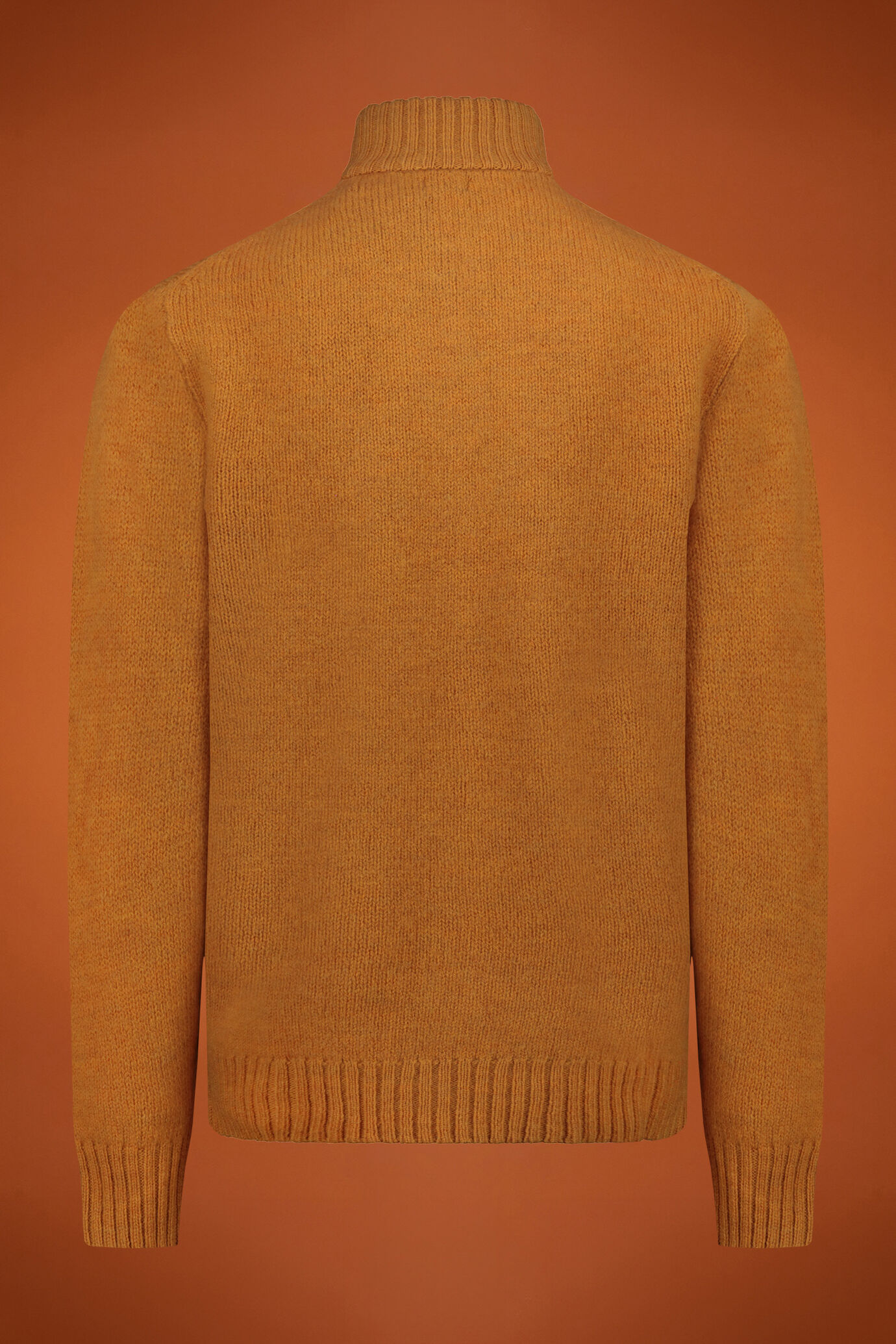 Pull homme &agrave; col montant avec zip, 100% laine, coupe classique image number 1