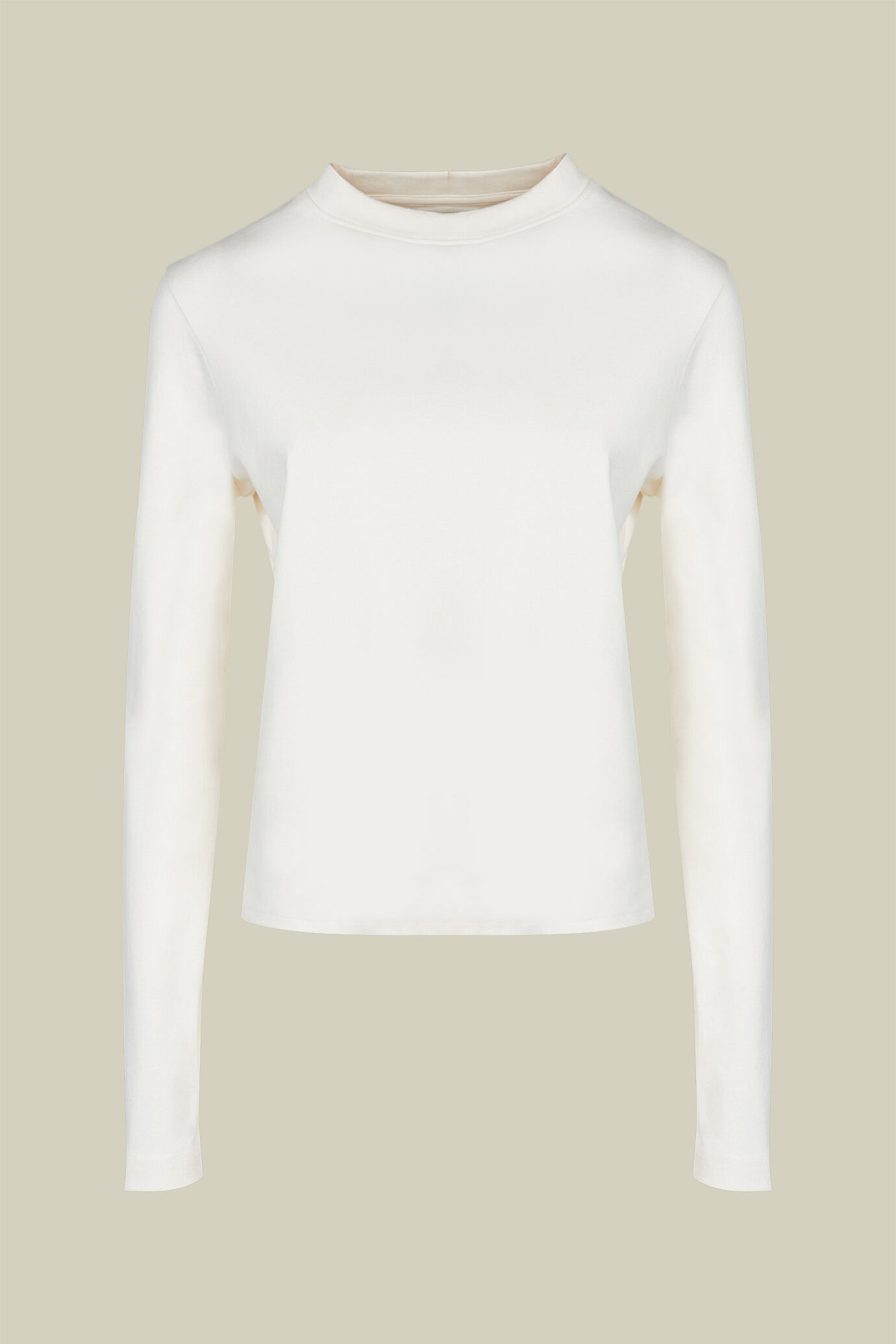 T-shirt donna girocollo 100% cotone manica lunga regular fit image number 4