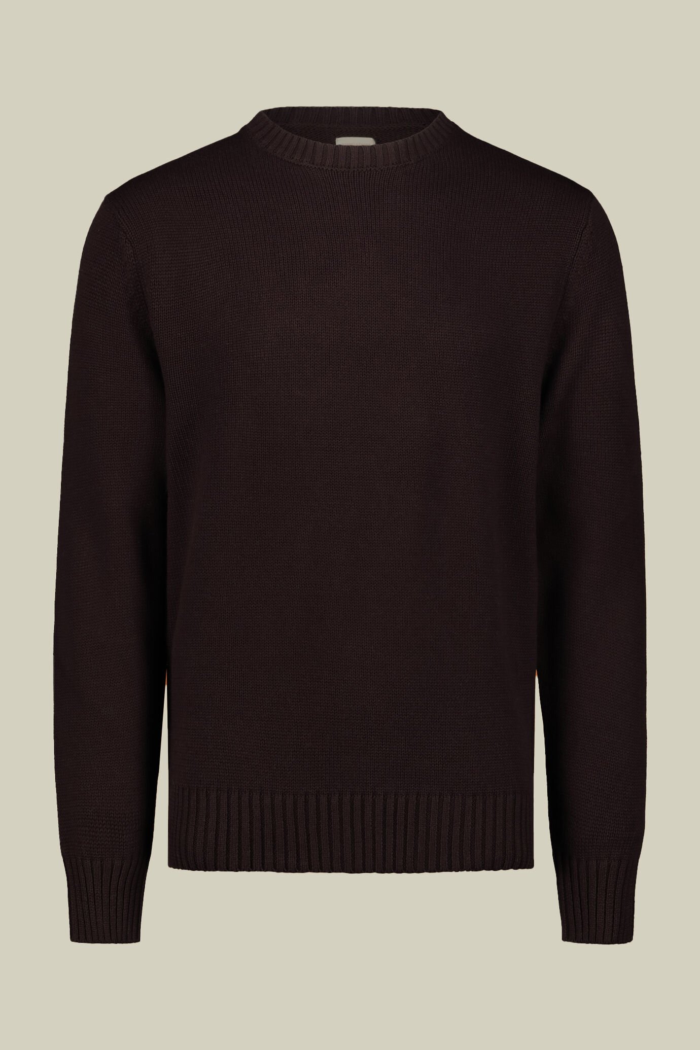 Men's crew neck ribbed knit sweater regular fit. image number 4