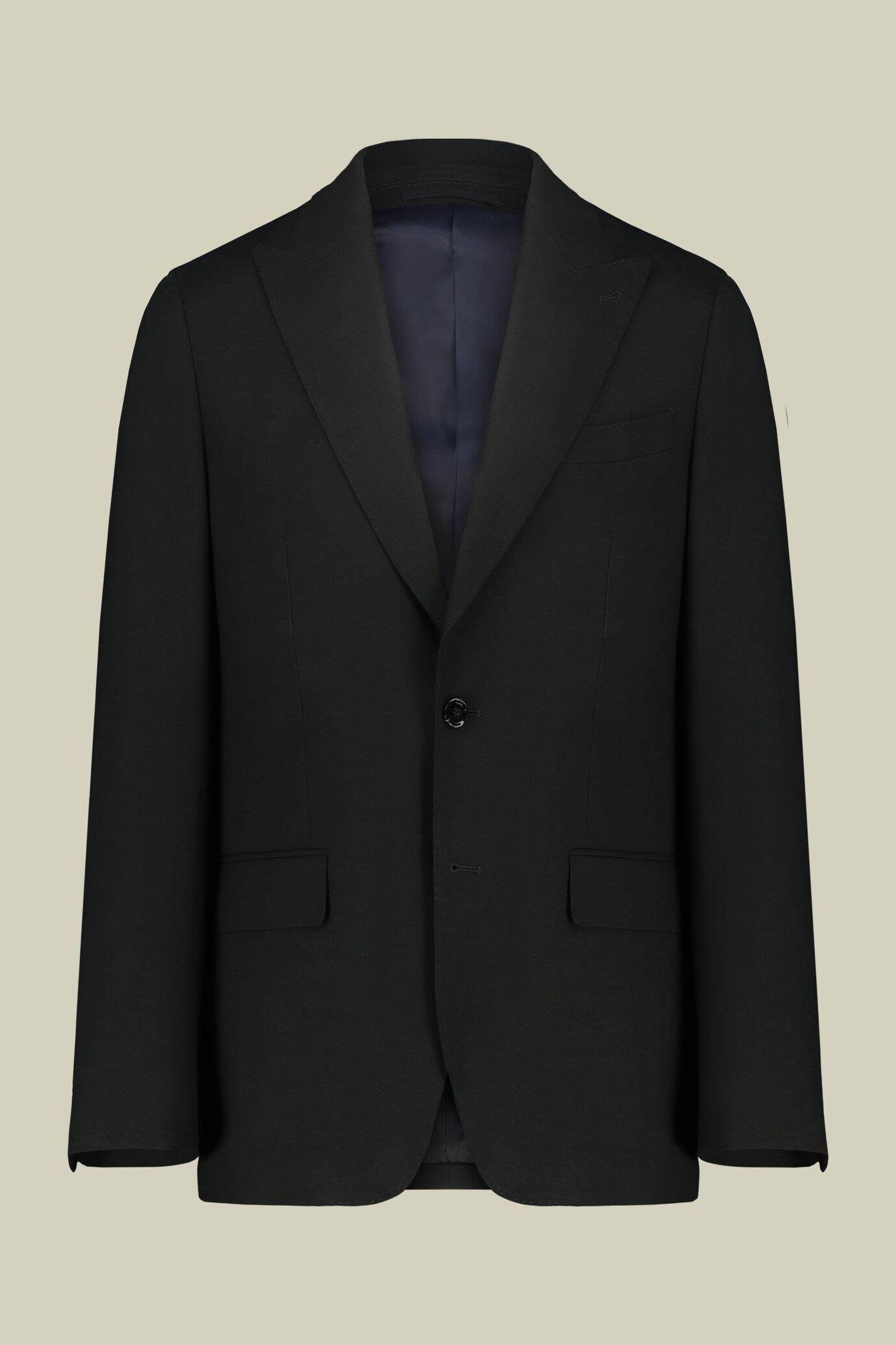 Men's regular fit single-breasted suit in plain fabric image number 4