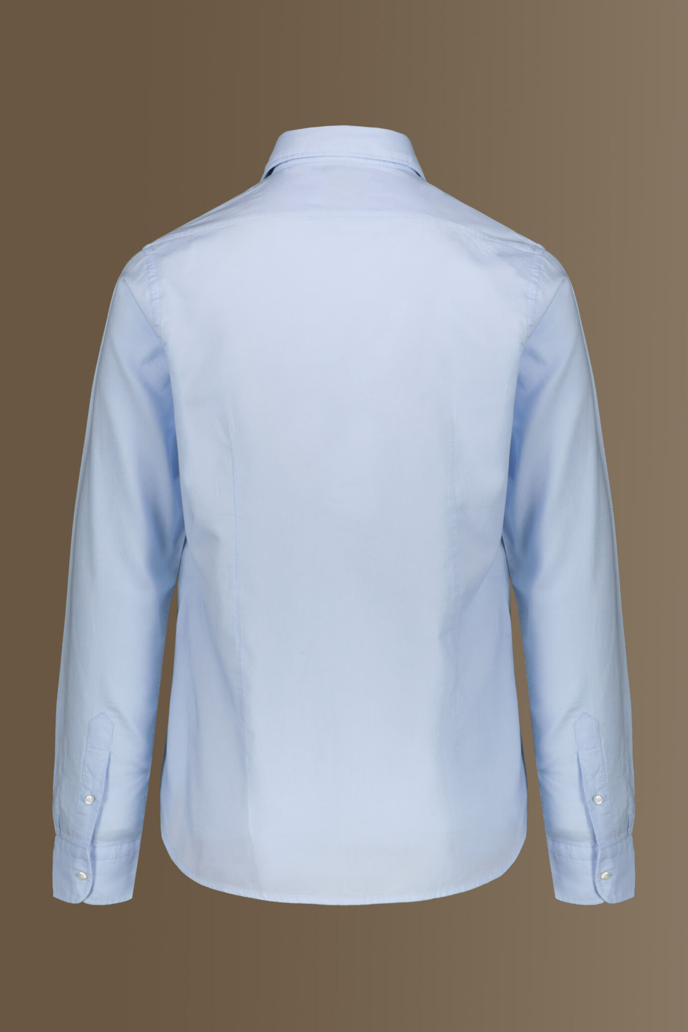 Camicia classica lavata uomo 100% cotone collo francese superlight oxford image number 5