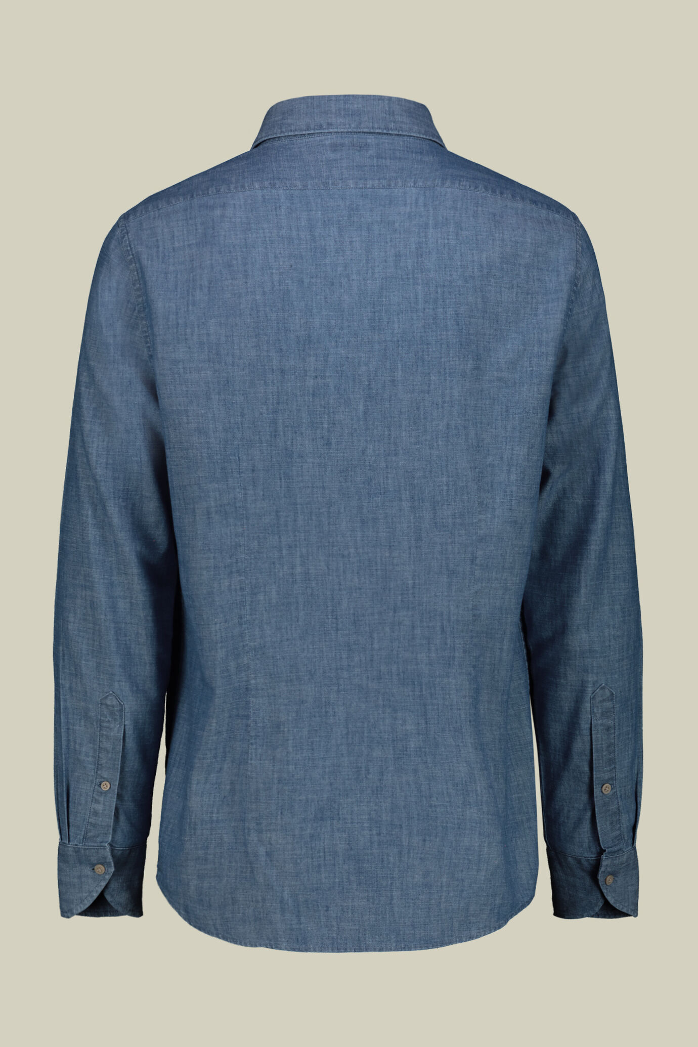 Herren-Freizeithemd mit klassischem Kragen aus Chambray-Stoff image number 5