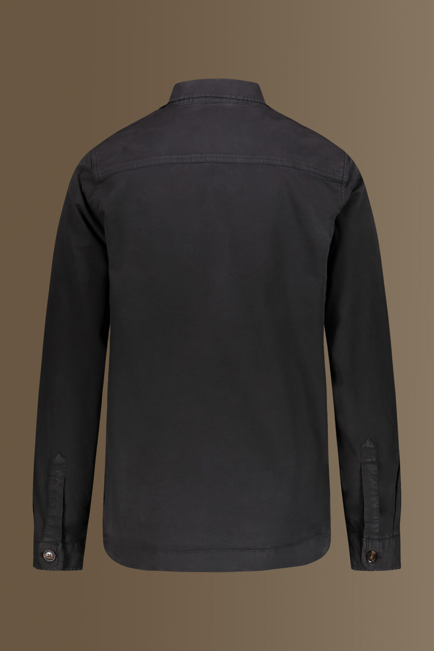 Chambray overshirt french collar image number 5