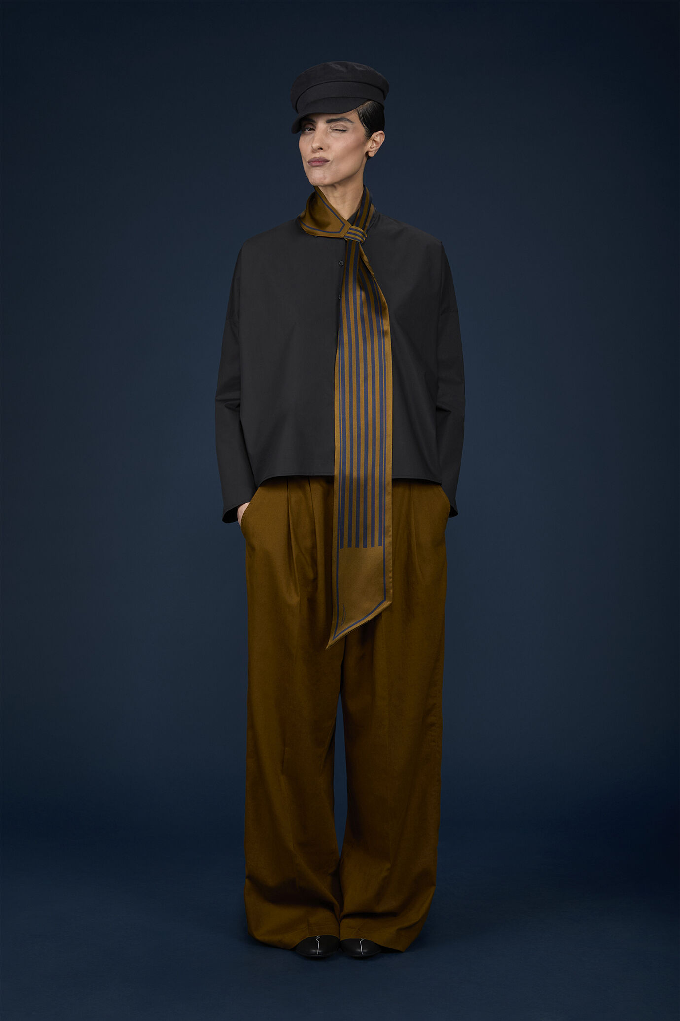 Camicia donna boxy a maniche lunghe image number 1