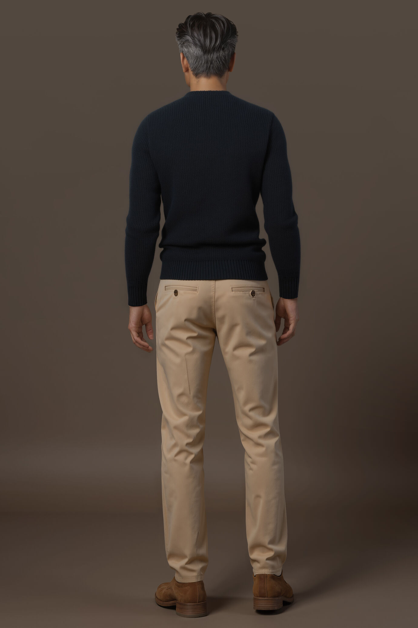 Maglia uomo girocollo in costa inglese regular fit image number 1