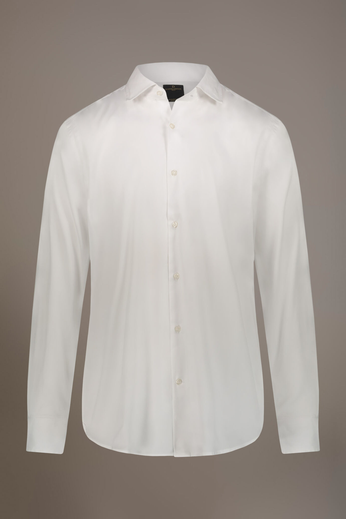 Classic shirt with french collar comfort fit pinpoint fabric image number 3