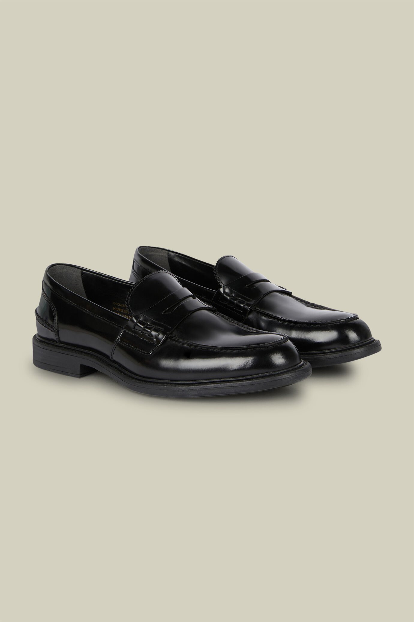 Mocassino classico uomo con suola in gomma