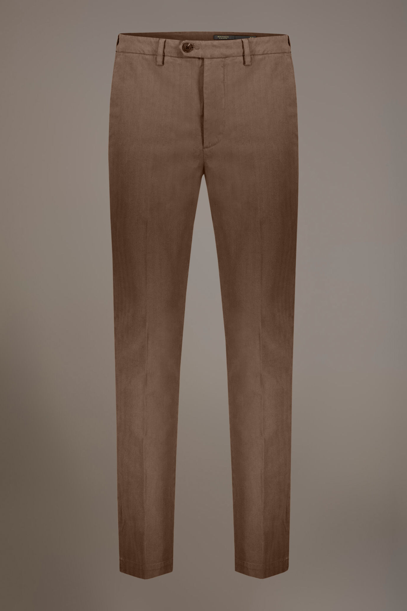 Pantalone classico regular fit tessuto spigato image number 5