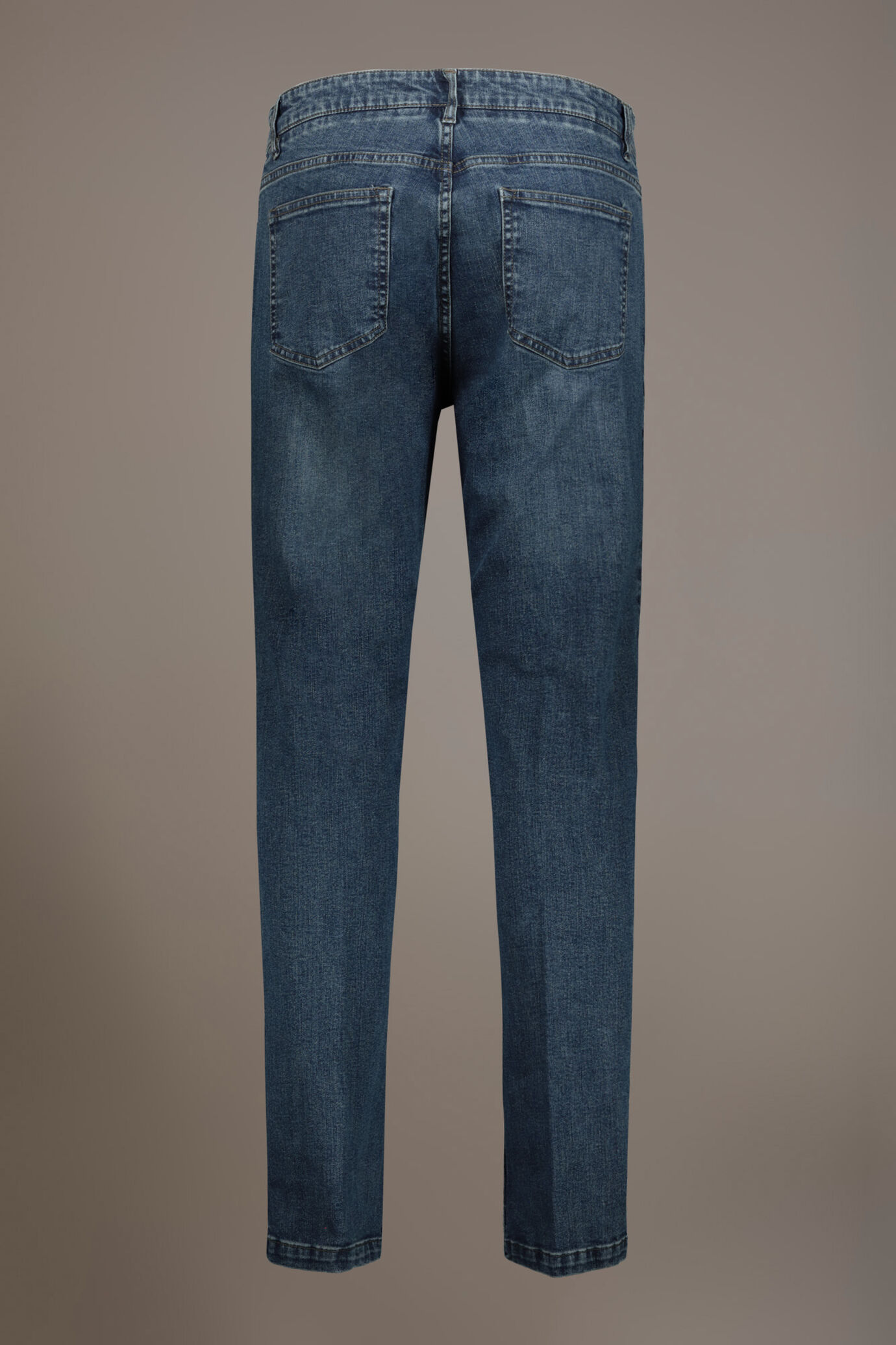 Jeans uomo 5 tasche regular fit tessuto denim image number 6