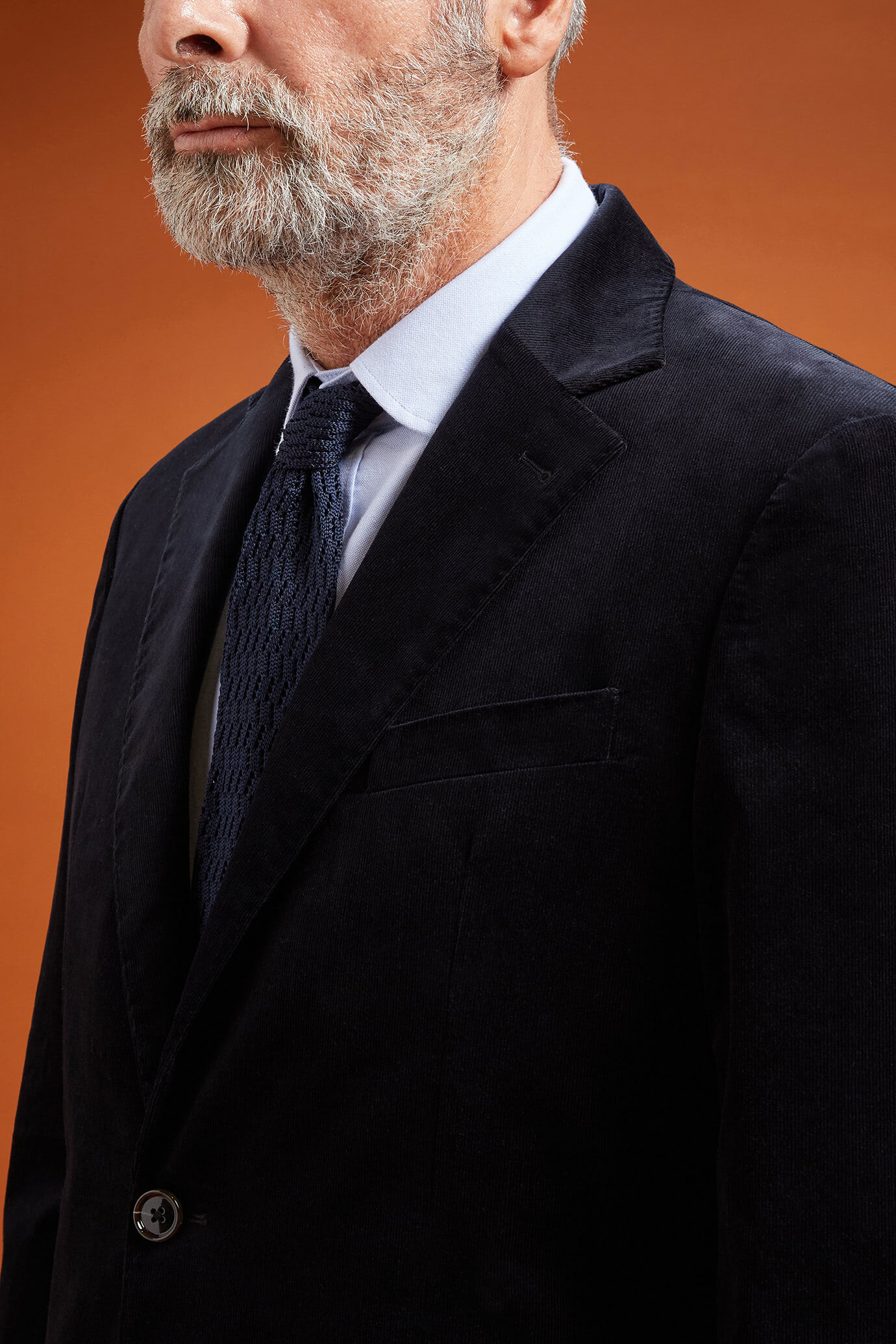 Giacca uomo monopetto in velluto a coste di cotone regular fit image number 2
